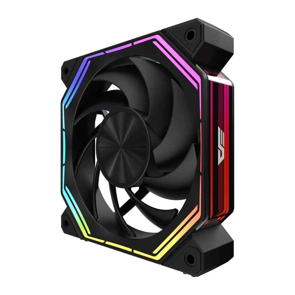 Darkflash Комплект вентилатори Fan Pack 3-in-1 3x120mm - INF34 Black, Daisy-Chain, Addressable RGB
