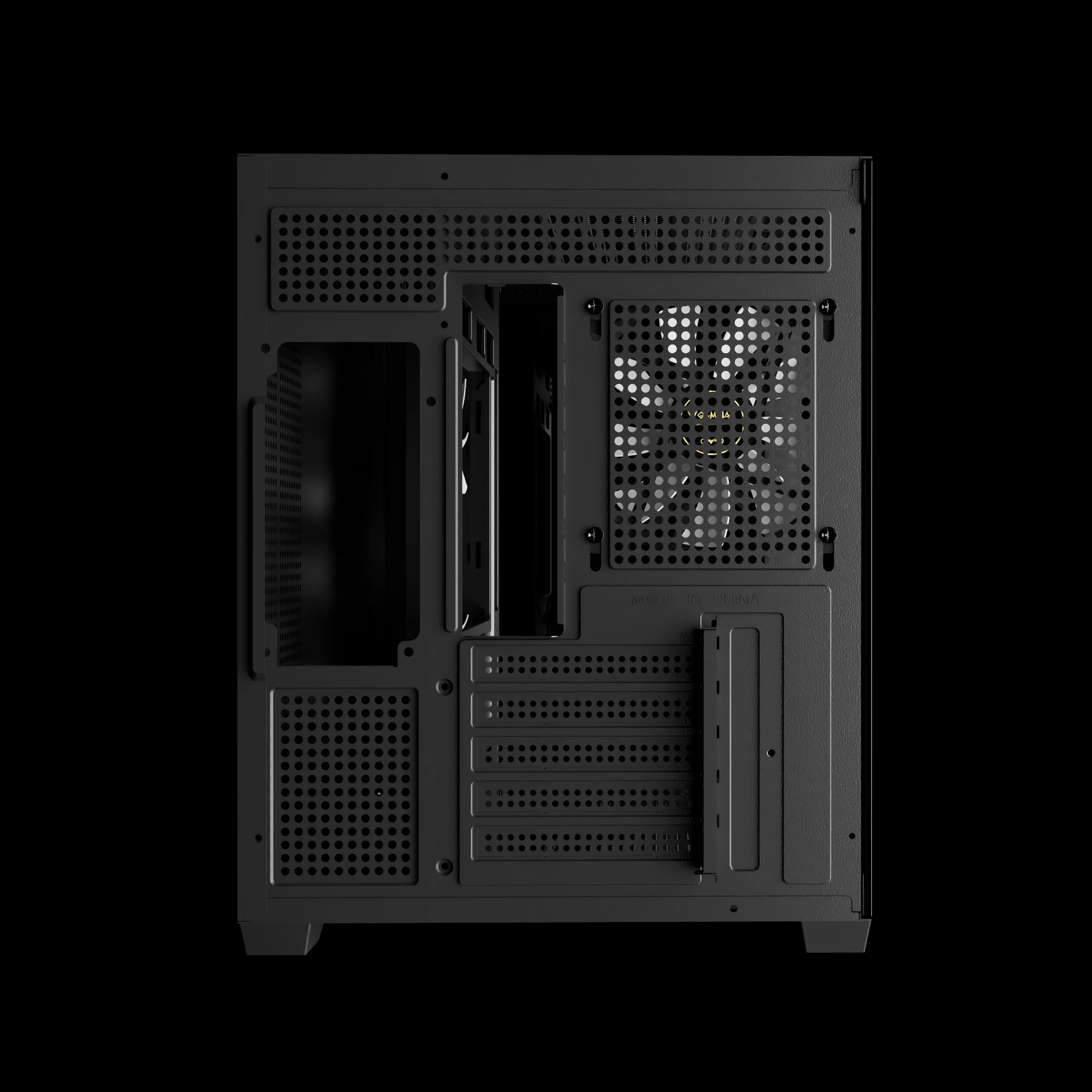Gamdias кутия Case mATX - AURA GC10M v2 - 3 x 120 mm A-RGB, USB-C, Tempered Glass