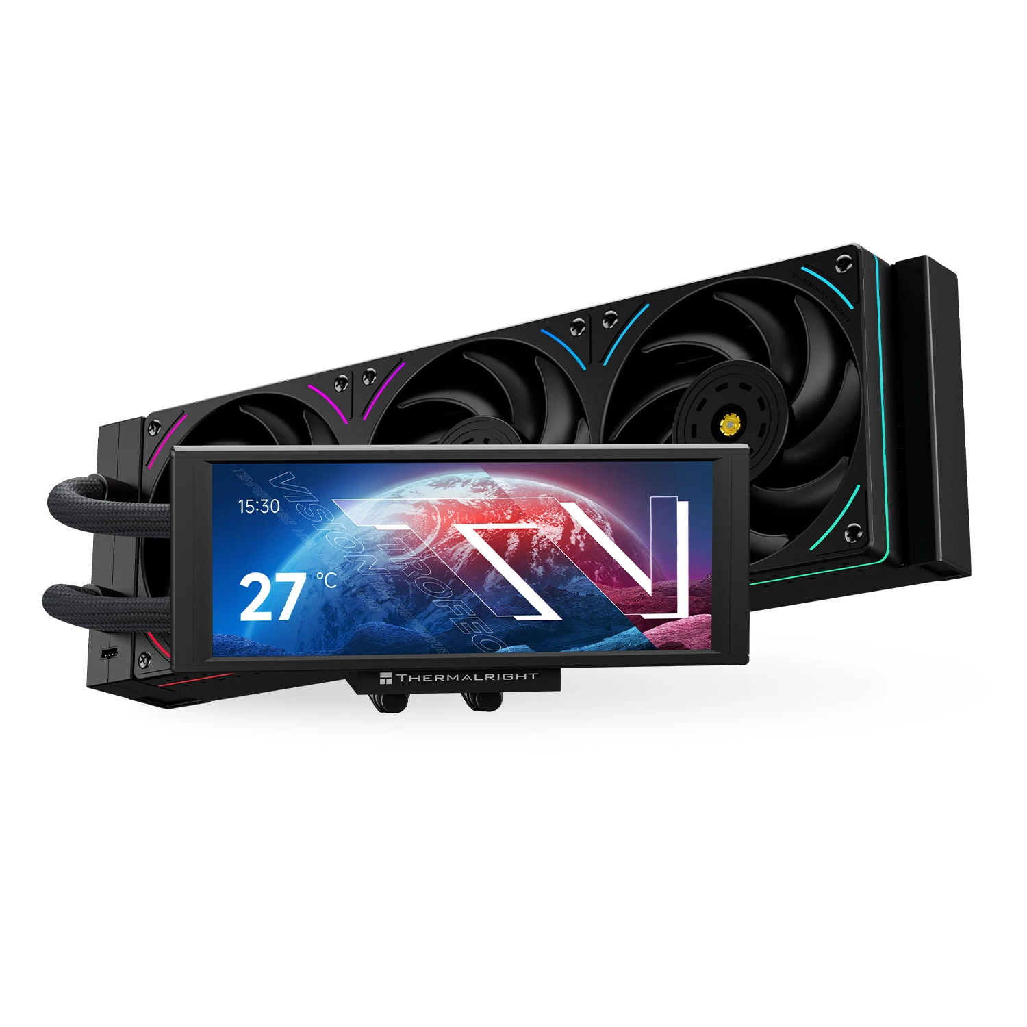 Thermalright водно охлаждане Water Cooling Trofeo Vision 360 ARGB Black - 6.86 inch IPS LCD Display