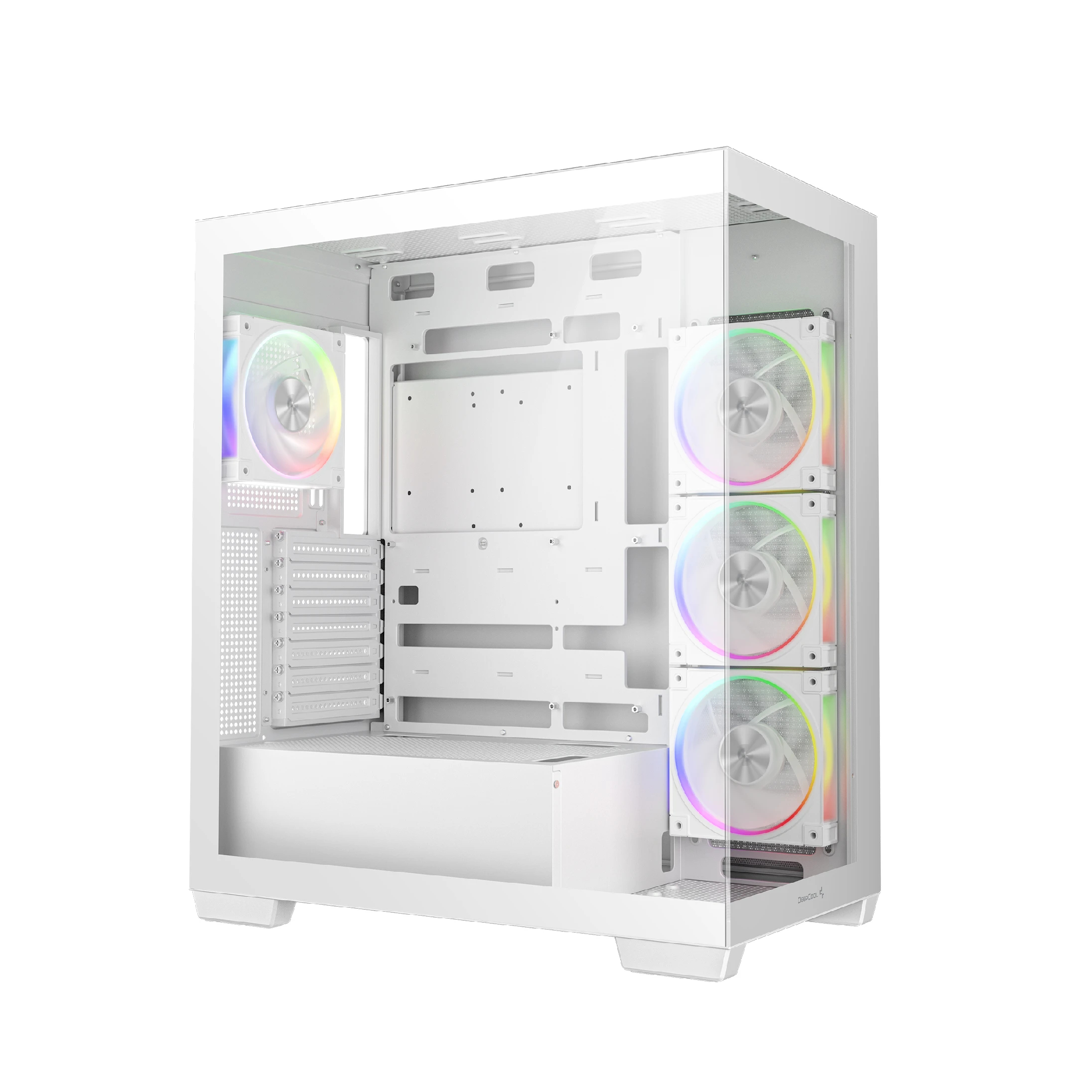 DeepCool кутия Case ATX - CG580 4F WH V2