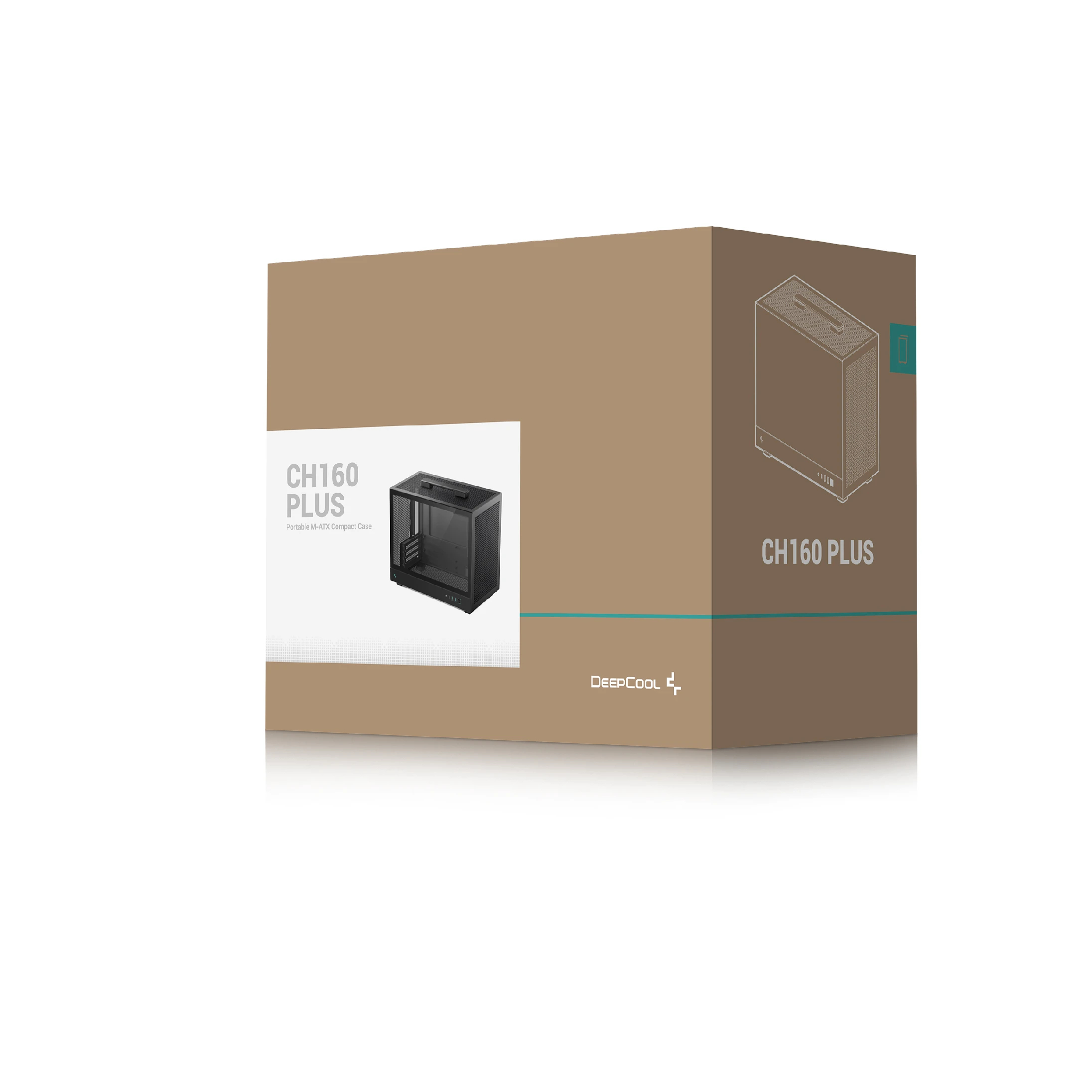 DeepCool кутия Case mATX - CH160 PLUS