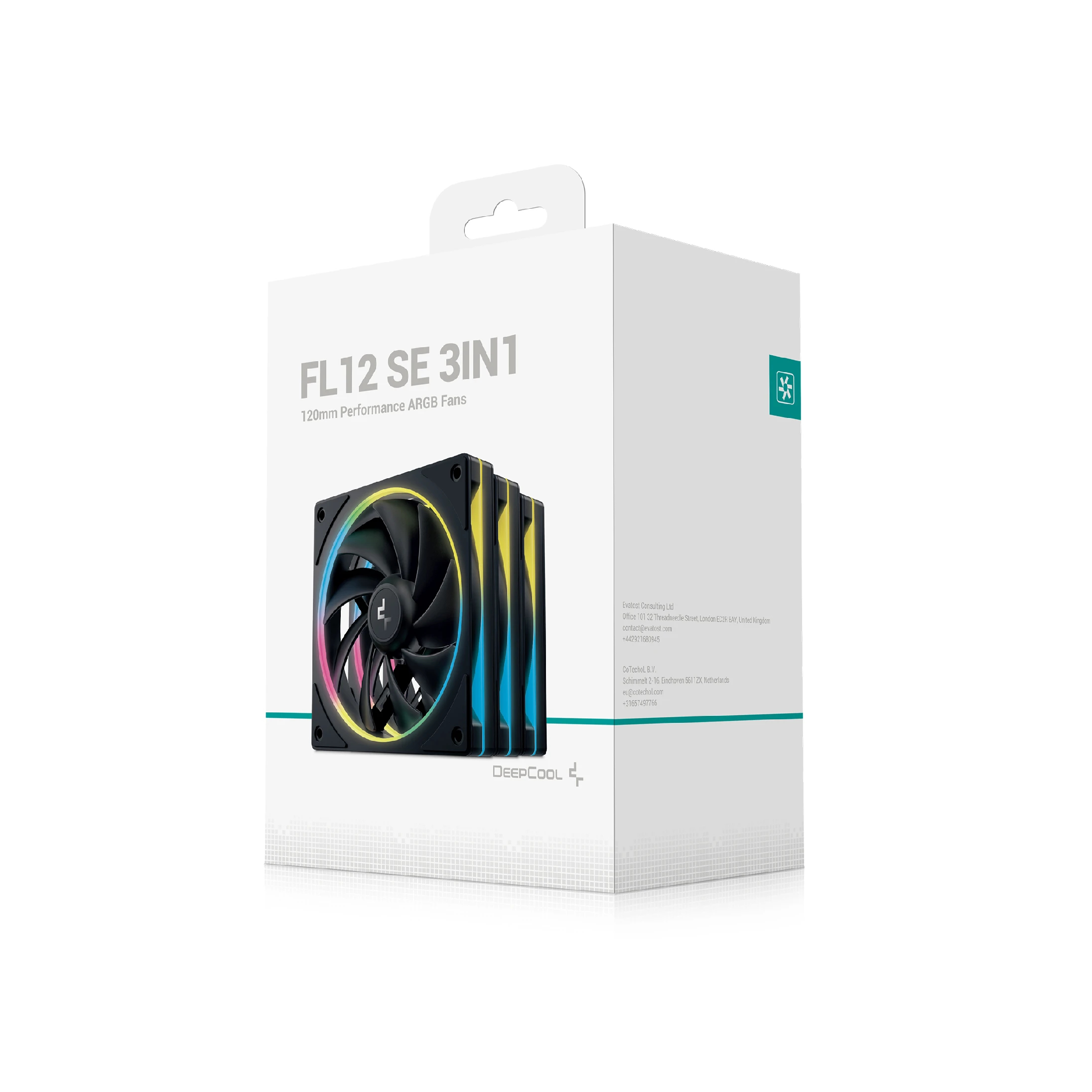DeepCool Комплект вентилатори Fan Pack 3-in-1 3x120mm - FL12 SE (Second Edition) 3IN1 - Luminous Halo ARGB