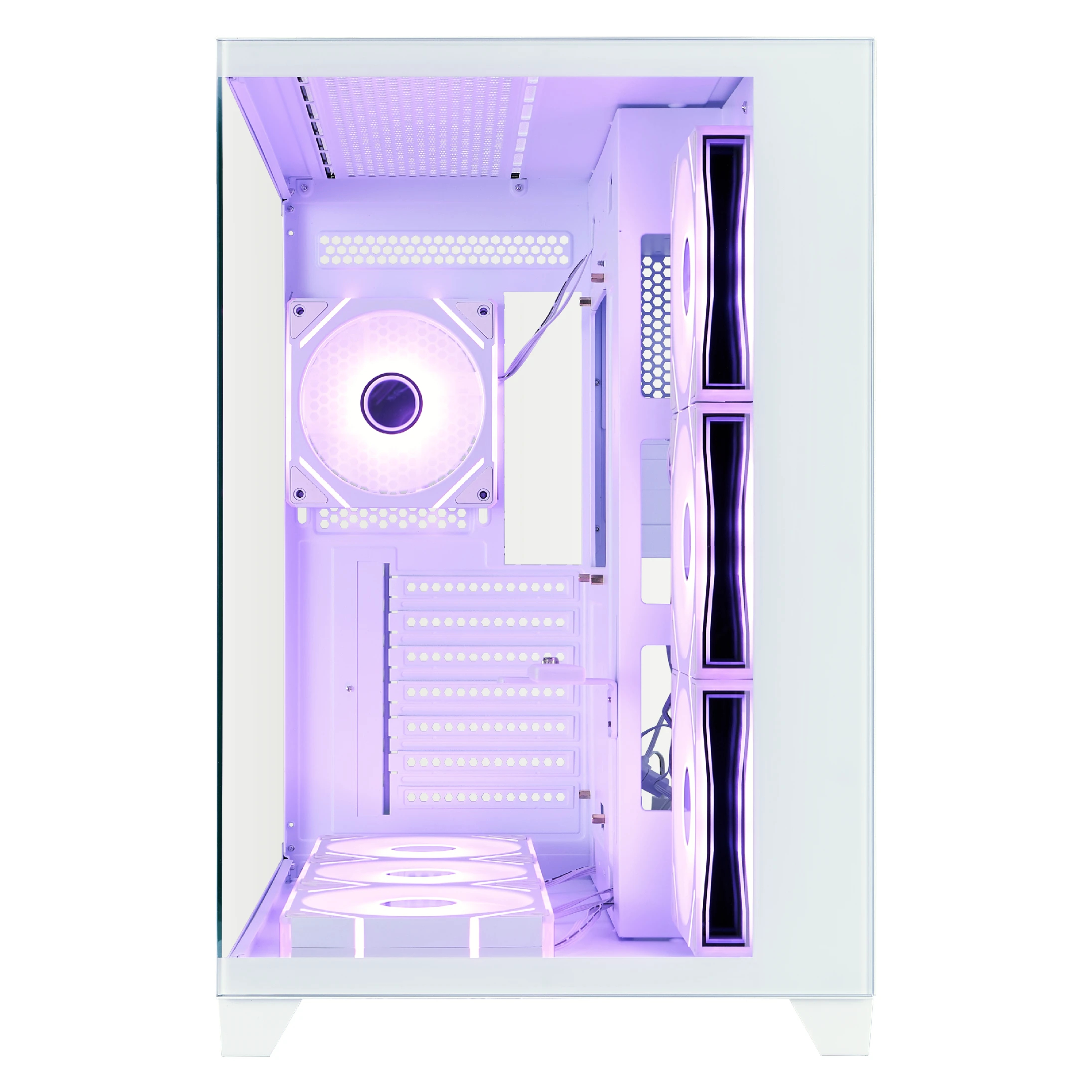 1stPlayer кутия Case ATX - MEGAVIEW MV8 White - 7 x 120 mm A-RGB fans included