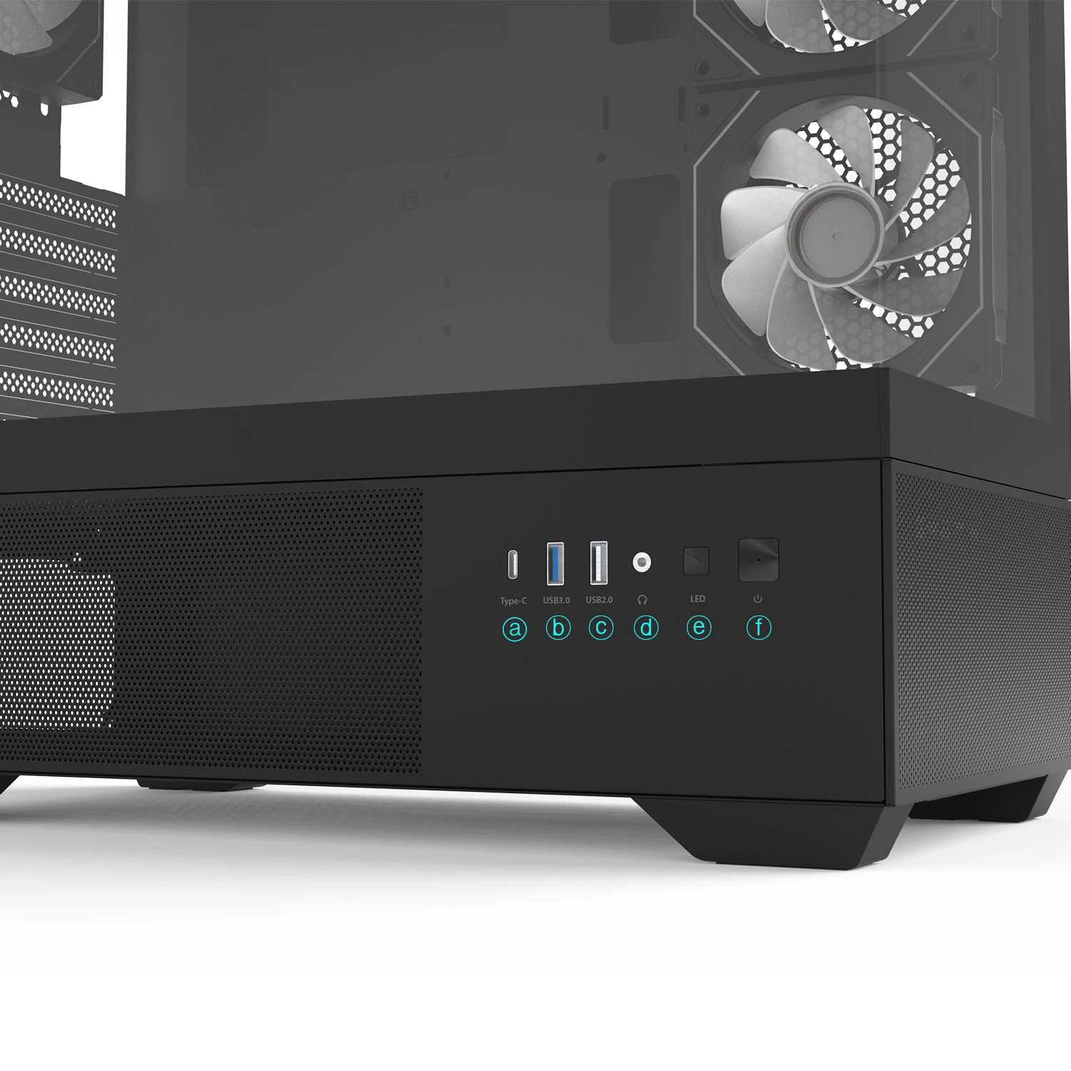 Zalman кутия Case ATX - Chronix BLACK - 3 x 120 mm A-RGB, USB-C, Tempered Glass