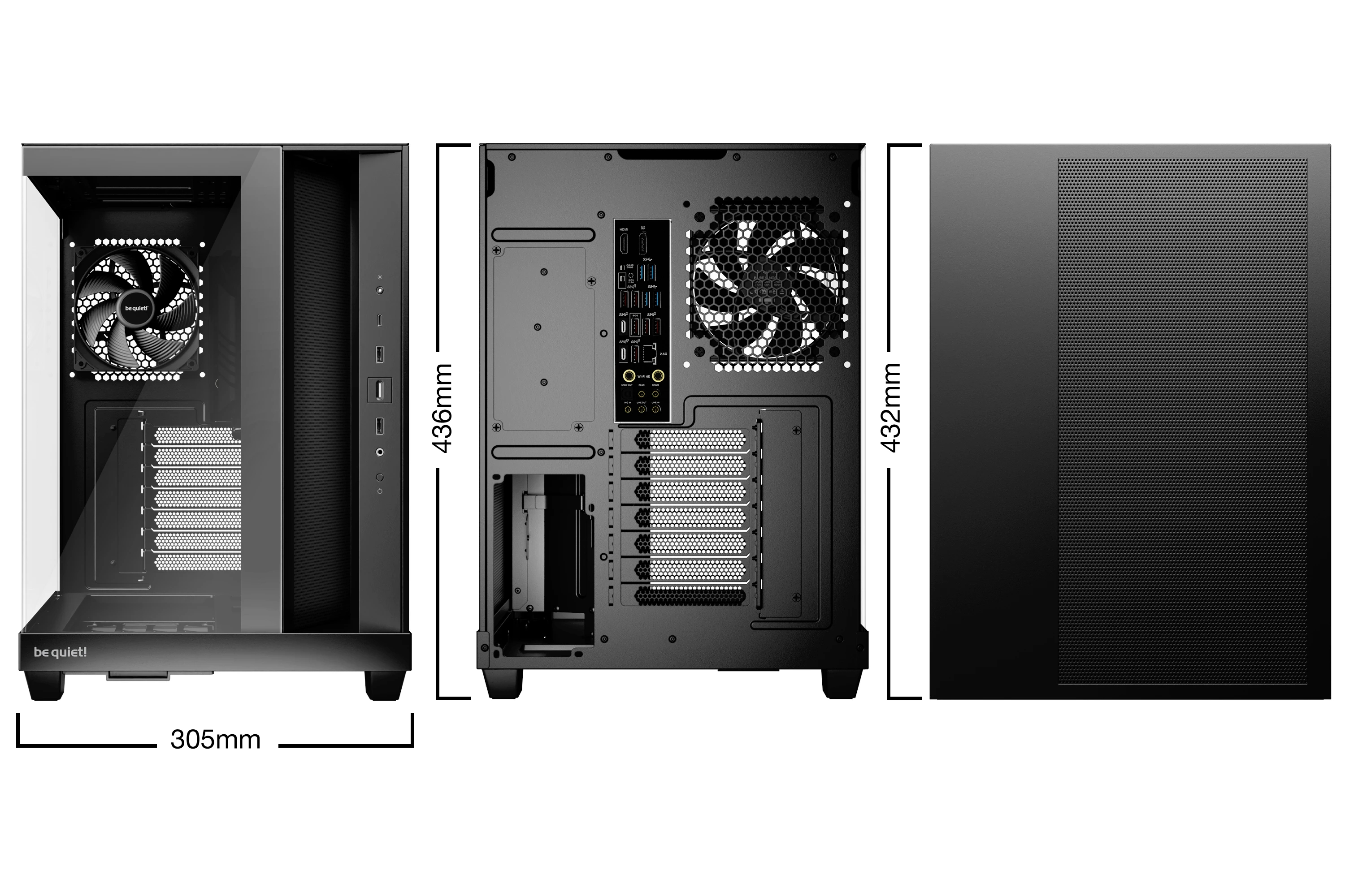 be quiet! кутия Case ATX - LIGHT BASE 500 Black
