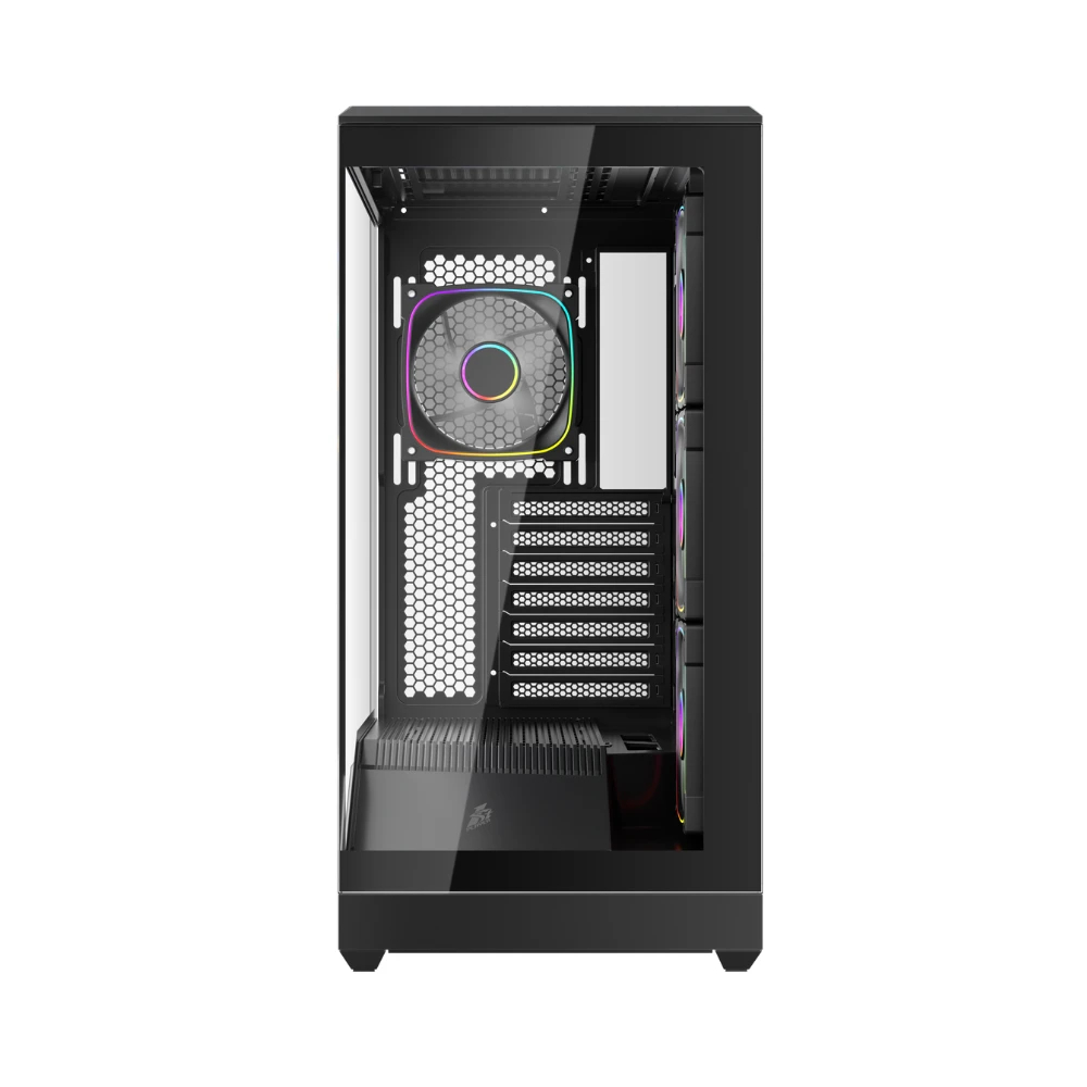 1stPlayer кутия Case ATX - GM7 Black - 4 x 120 mm A-RGB fans included, USB-C