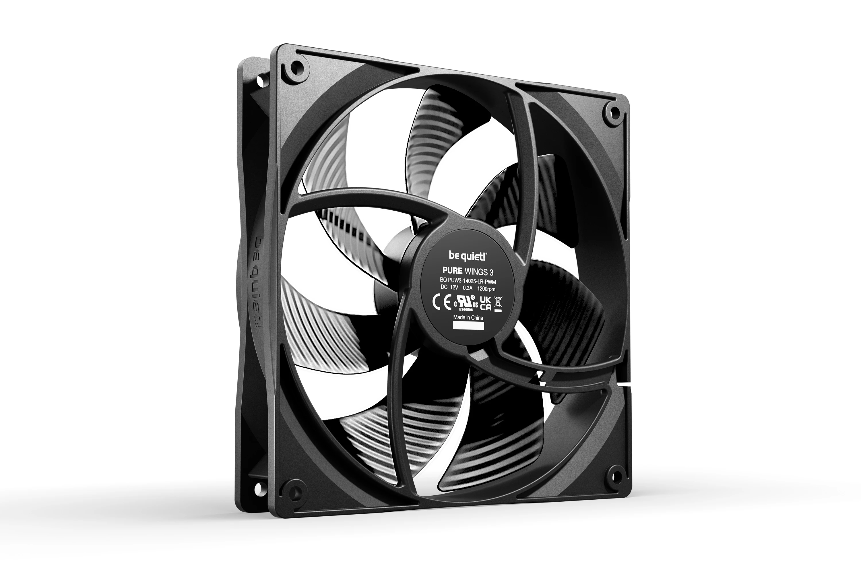 be quiet! комплект вентилатори Fan Pack 3-in-1 3 x 140mm - PURE WINGS 3 140mm PWM 3-Pack
