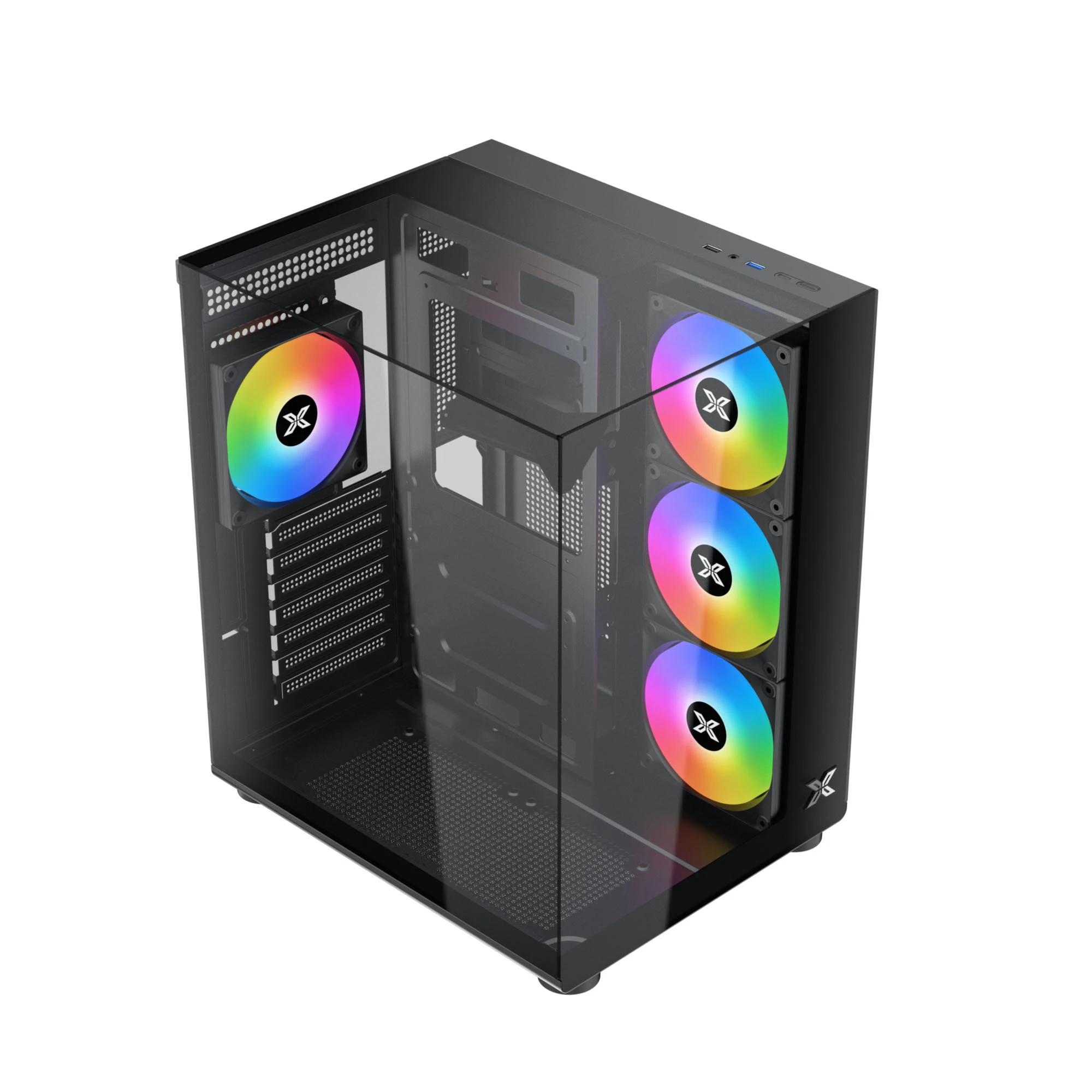 Xigmatek кутия Case ATX - Aqua Compact - 4 ARGB Fans