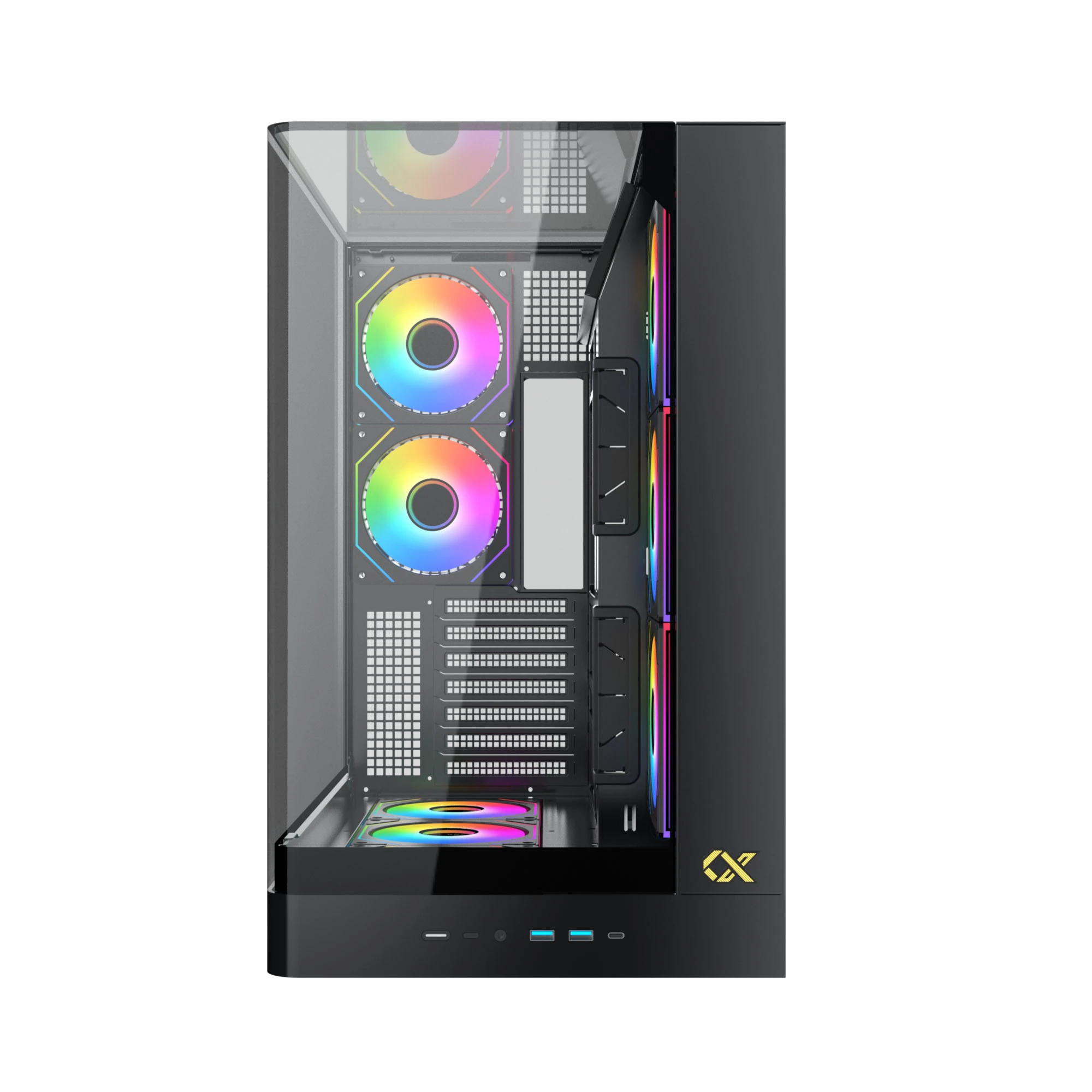 Xigmatek кутия Case E-ATX - PANO II - 8 ARGB Fans