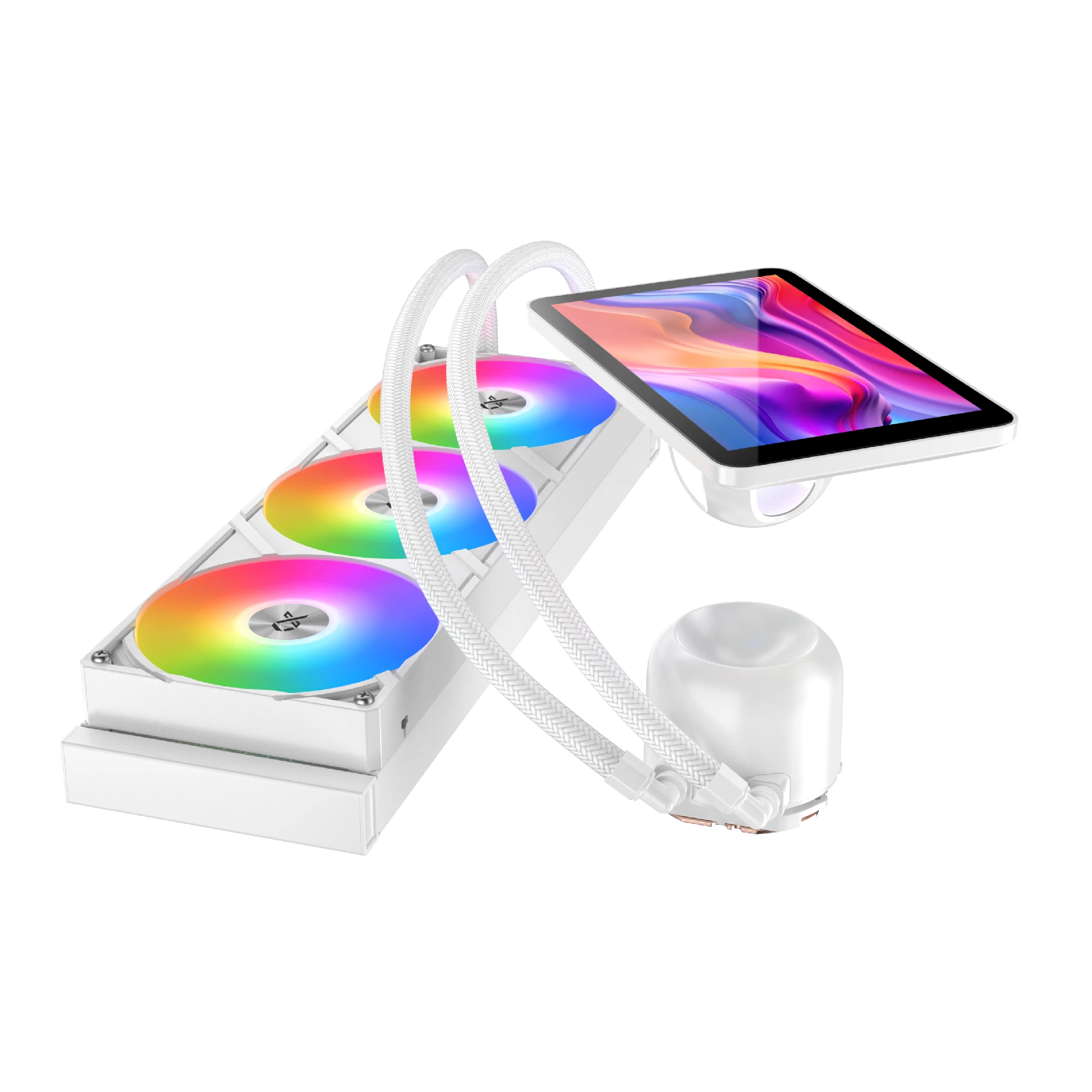 Xigmatek водно охлаждане Water Cooling Connect Pro 360 Arctic - 7 inch Magnetic LCD Display