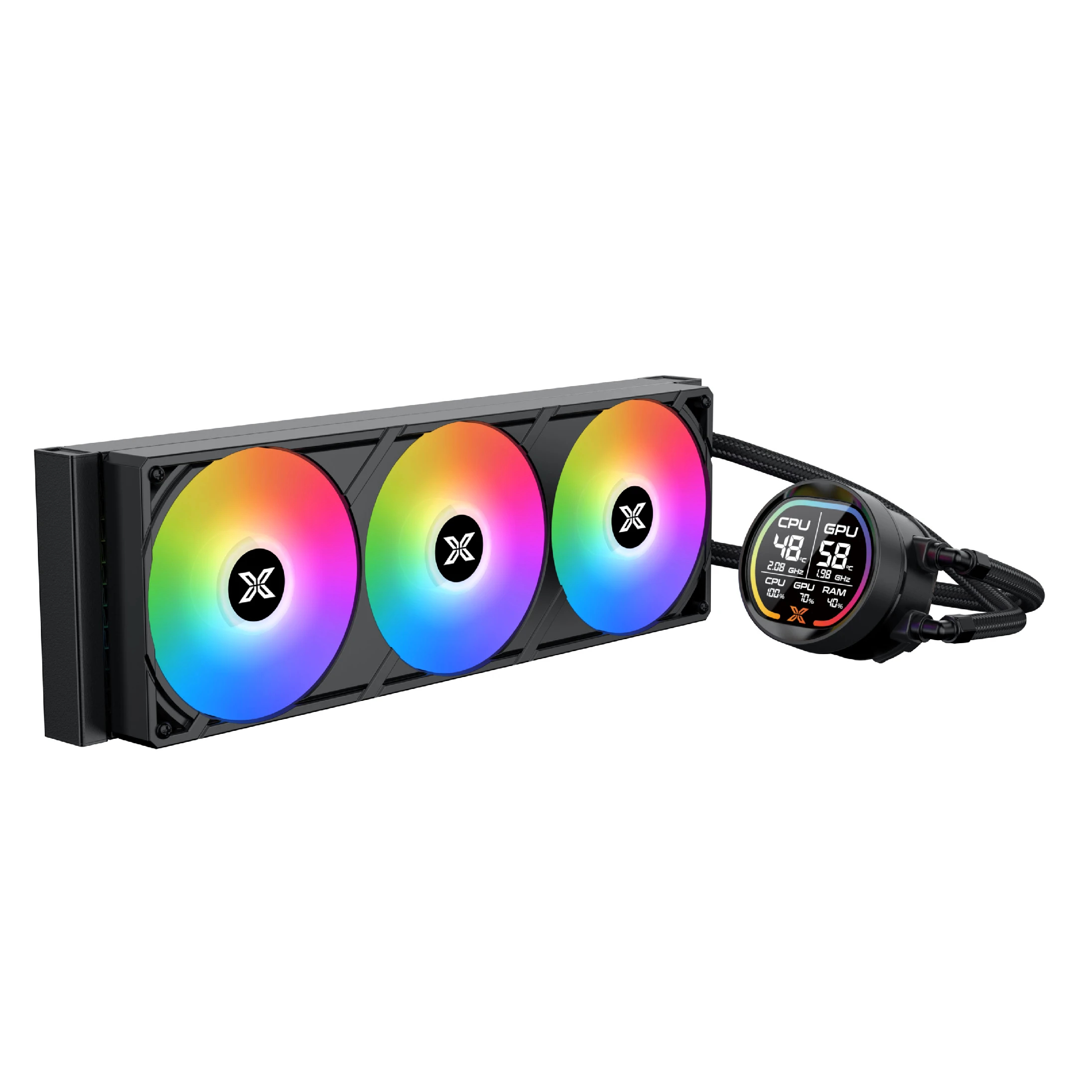 Xigmatek водно охлаждане Water Cooling LK Pro 360 Digital - 2.7 inch Digital LCD Display