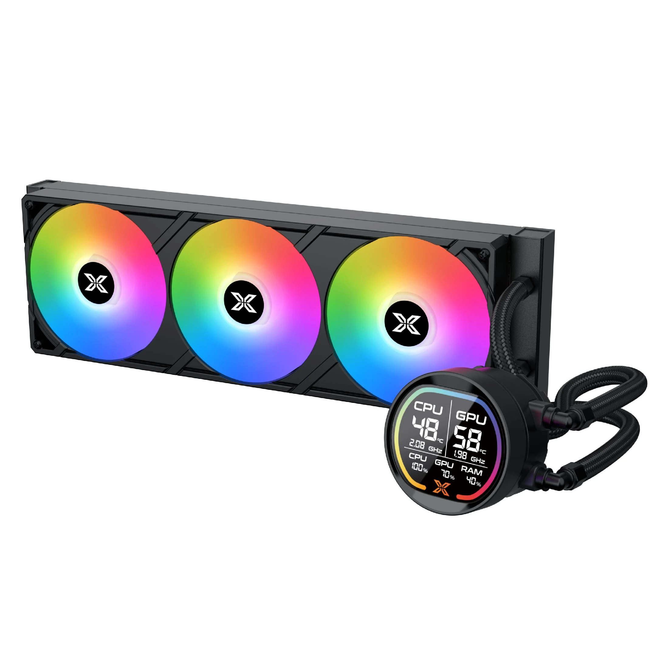 Xigmatek водно охлаждане Water Cooling LK Pro 360 Digital - 2.7 inch Digital LCD Display