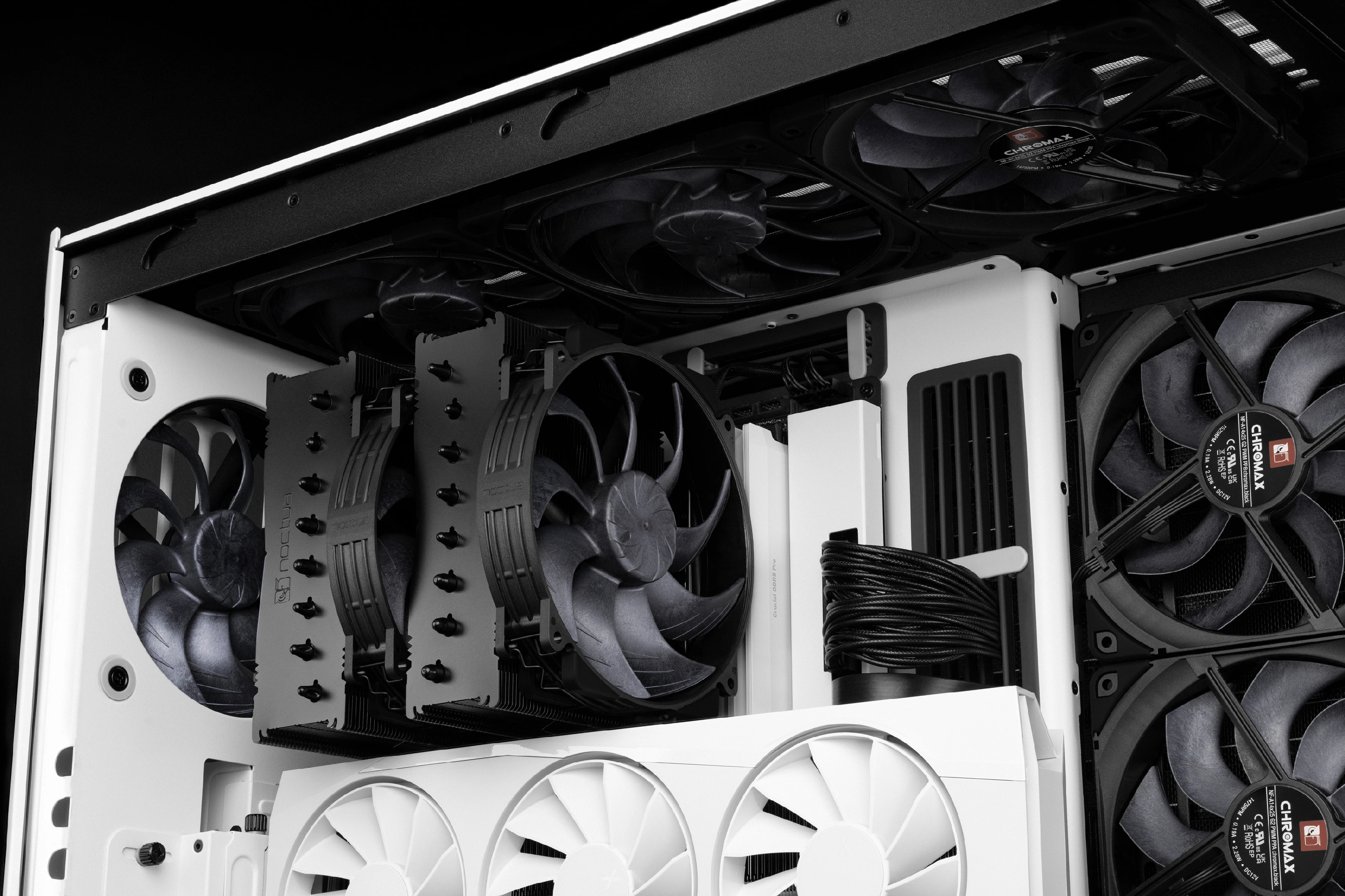Noctua вентилатор Fan 140mm - NF-A14x25r G2 PWM chromax.black