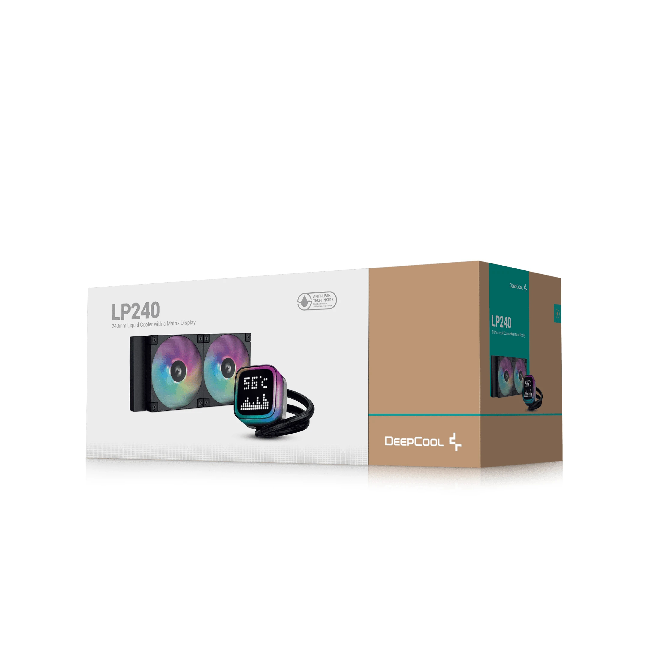 DeepCool водно охлаждане Water Cooling LP240 - LCD Screen, A-RGB