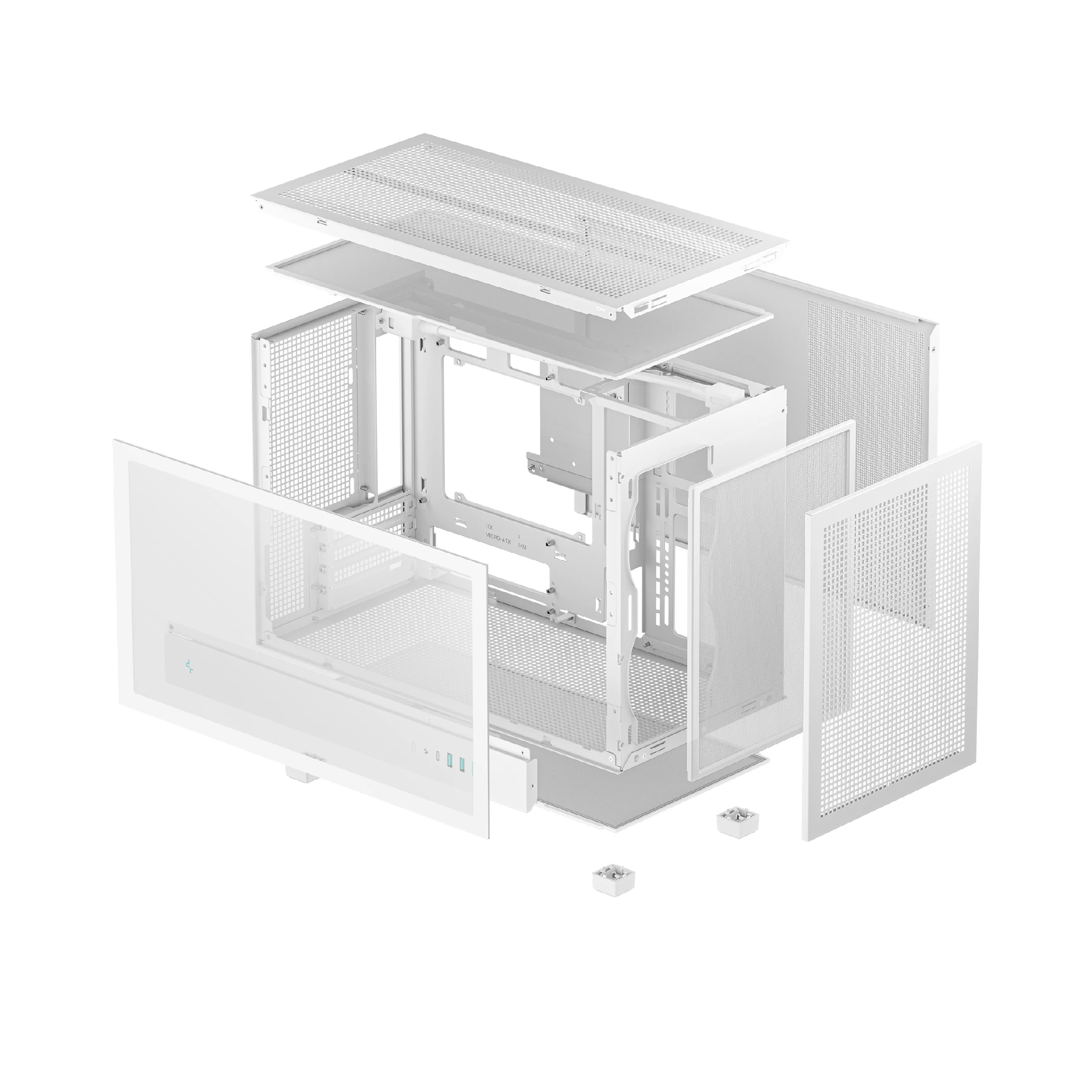 DeepCool кутия Case mATX - CH260 WH