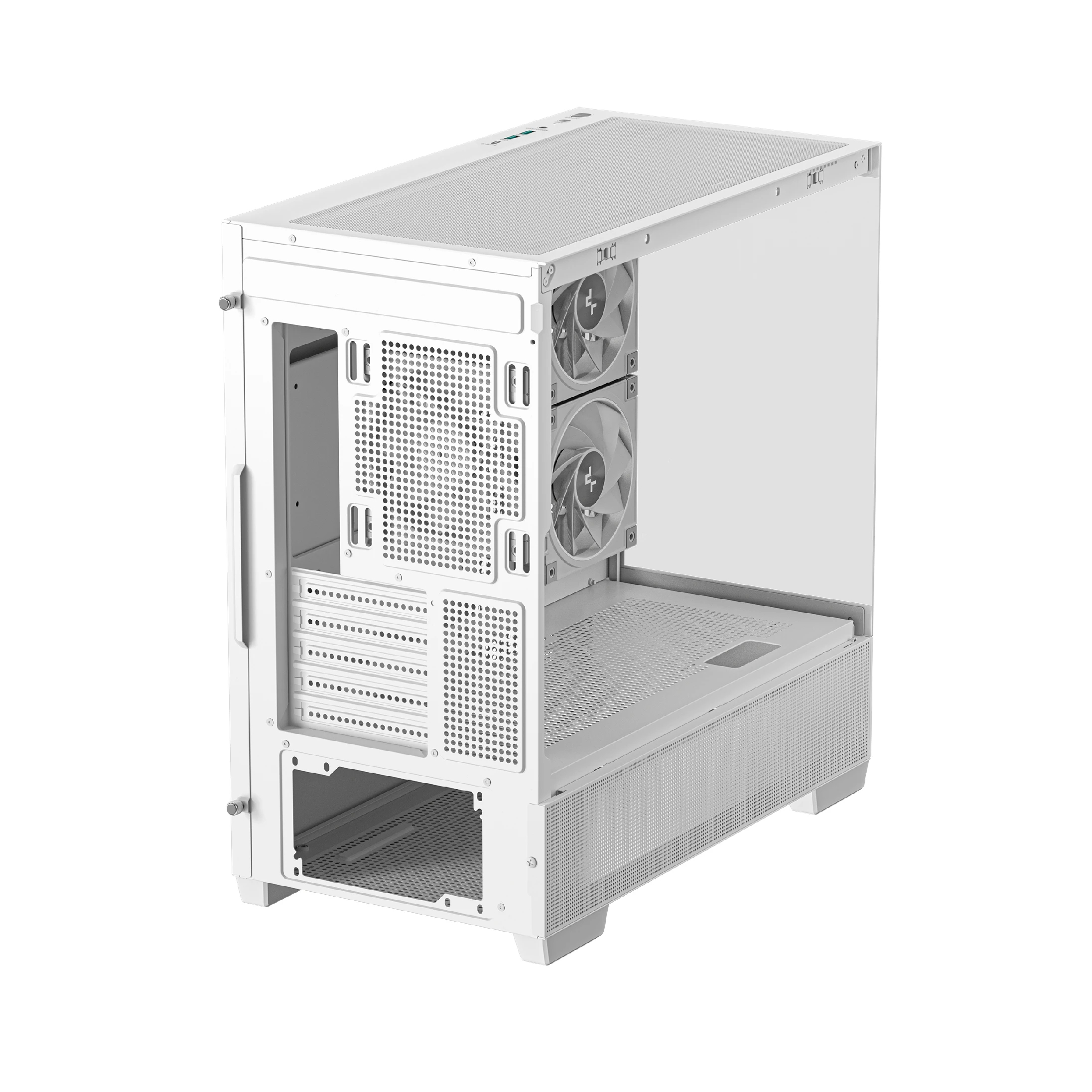 DeepCool кутия Case ATX - CG380 3F WH - 3 ARGB Fans, USB-C