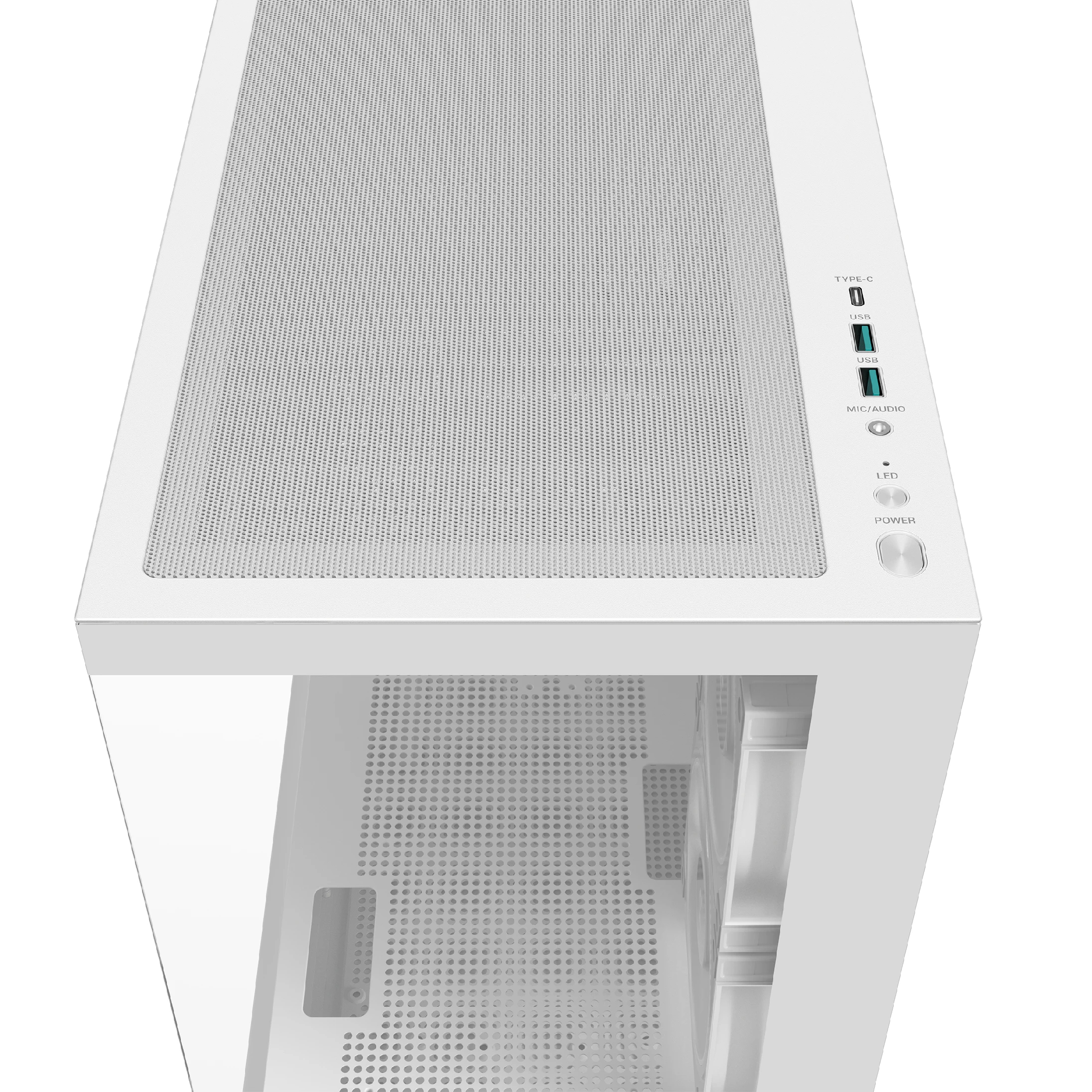 DeepCool кутия Case ATX - CG380 3F WH - 3 ARGB Fans, USB-C