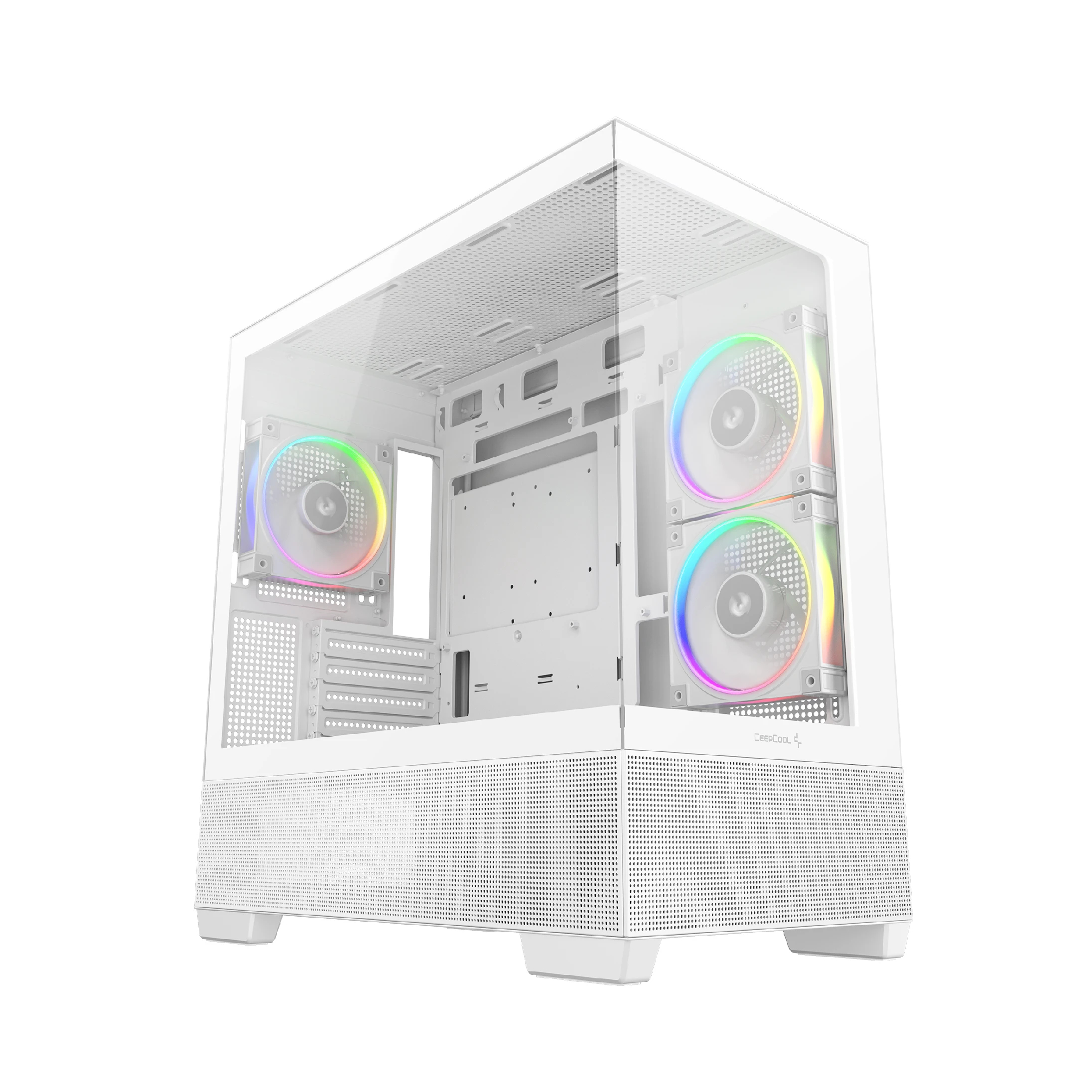 DeepCool кутия Case ATX - CG380 3F WH - 3 ARGB Fans, USB-C