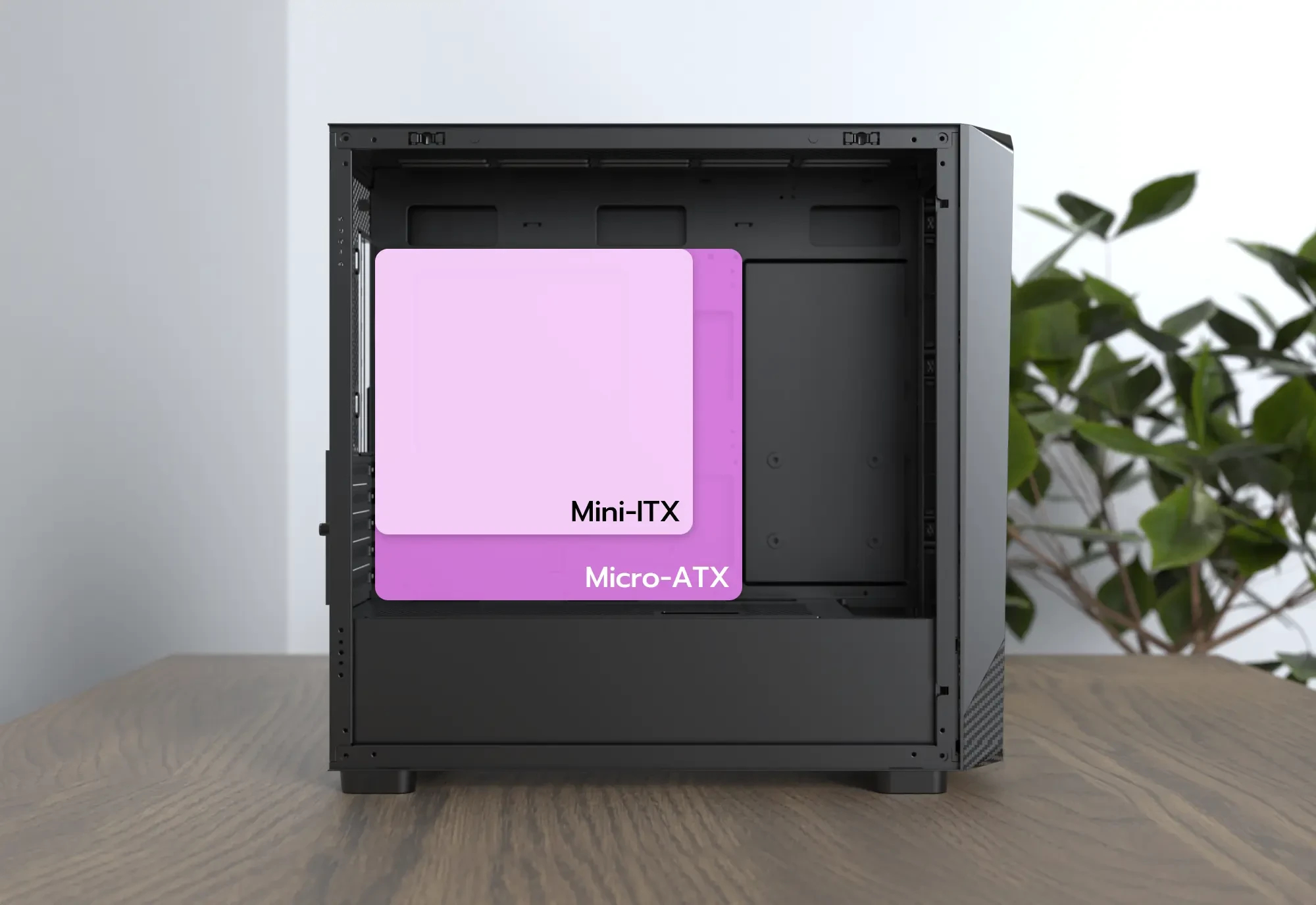 Montech кутия Case mATX - X5M (B) - 4 x 120 mm A-RGB, USB-C