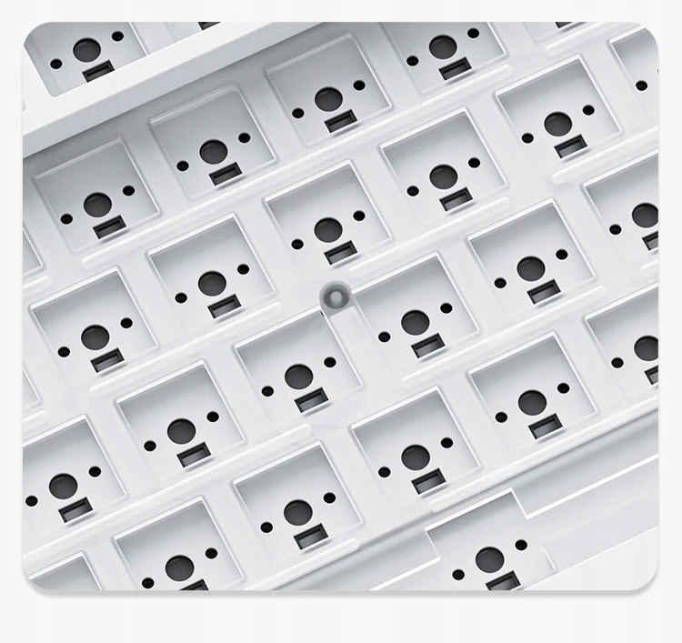 Ajazz геймърска механична клавиатура Gaming Mechanical Keyboard AK820 - Red Switches [Linear] (English US), Black, White Backlight