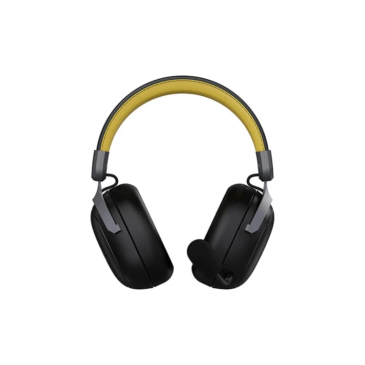 Ajazz безжични геймърски слушалки Wireless Gaming Headphones - AHM08 MAX Black, Gray, Yellow - Bluetooth , 2.4G