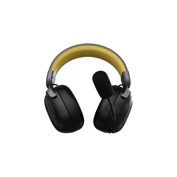 Ajazz безжични геймърски слушалки Wireless Gaming Headphones - AHM08 MAX Black, Gray, Yellow - Bluetooth , 2.4G