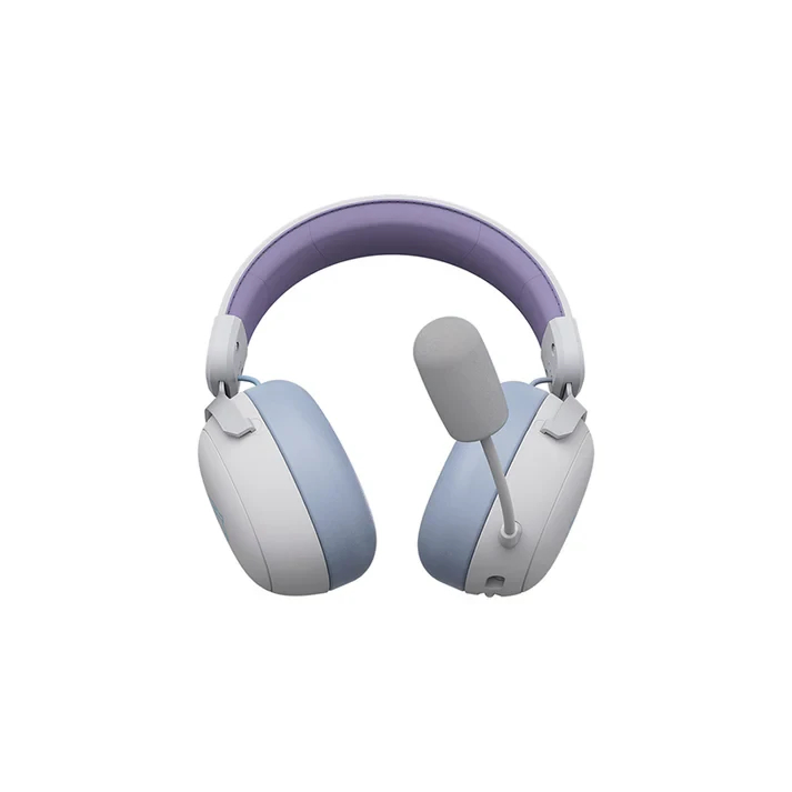 Ajazz безжични геймърски слушалки Wireless Gaming Headphones - AHM08 MAX Purple, White, Blue - Bluetooth , 2.4G