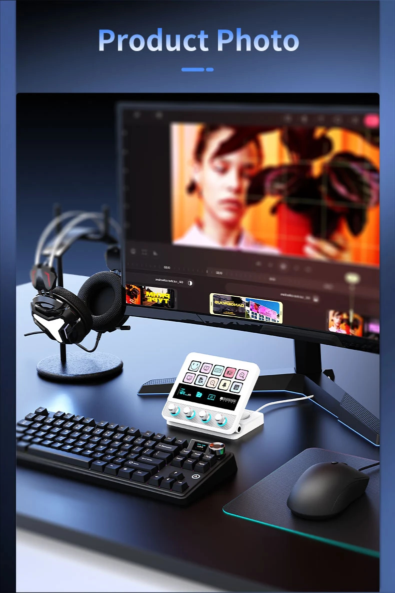 Ajazz стрийминг хъб/дек Streaming HUB AKP05E PRO Black
