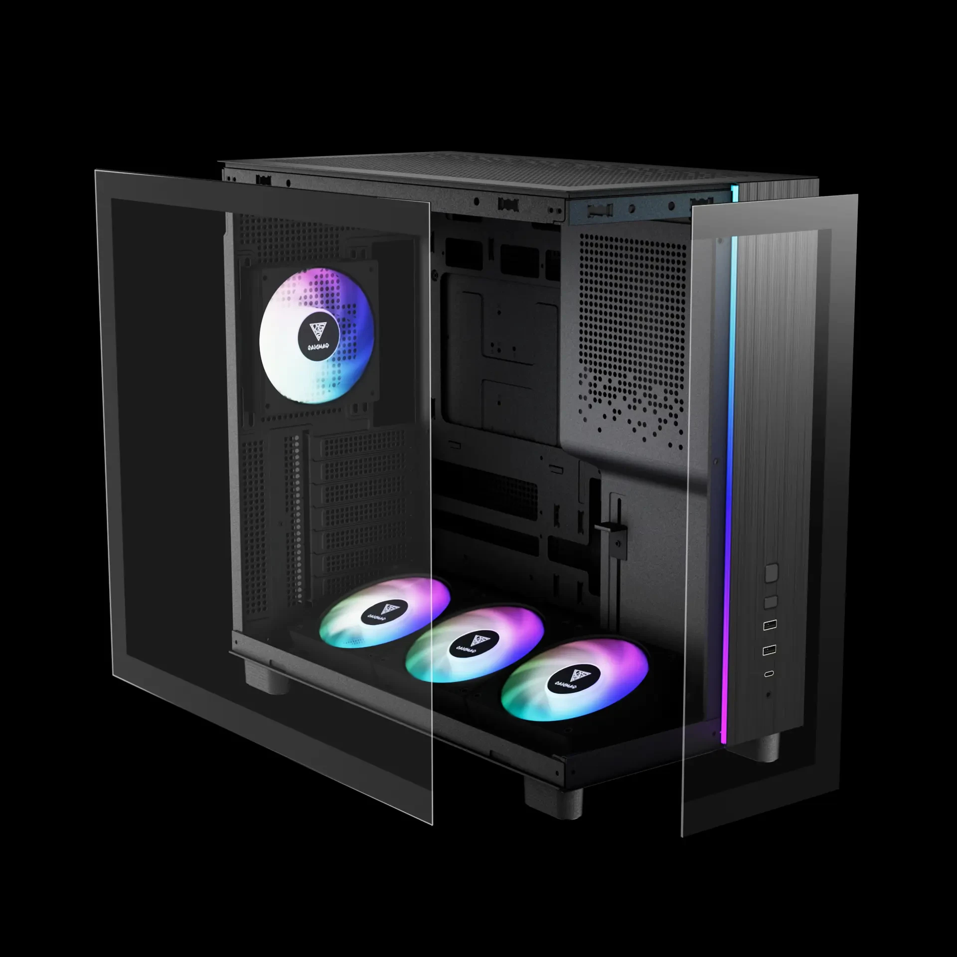 Gamdias кутия Case ATX - ATLAS M4 - A-RGB, USB-C