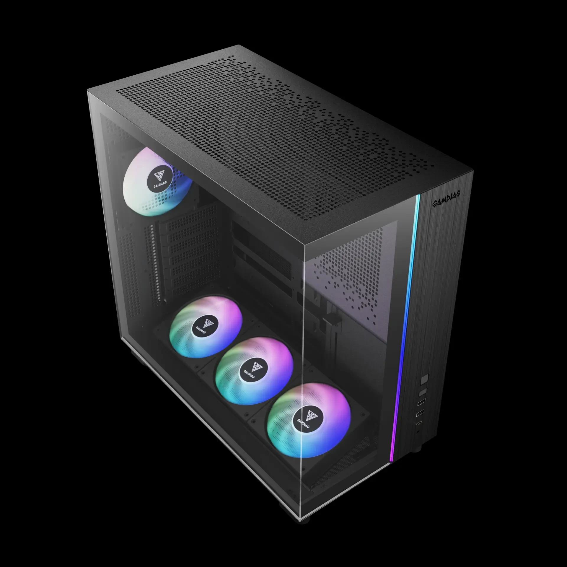 Gamdias кутия Case ATX - ATLAS M4 - A-RGB, USB-C