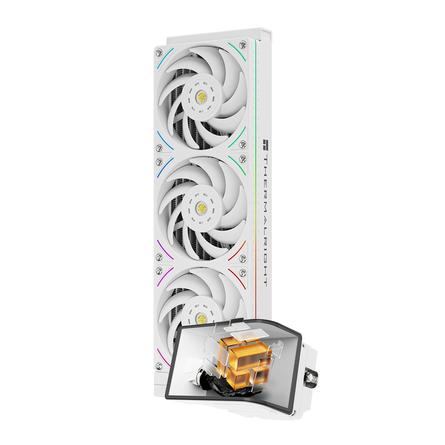 Thermalright водно охлаждане Water Cooling WONDER VISION 360 UB ARGB White - 6.67 inch Curve OLED Display