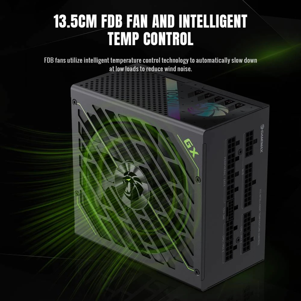 Gamemax захранване PSU ATX 3.1 1050W Gold, Full Modular - GX PRO 1050G