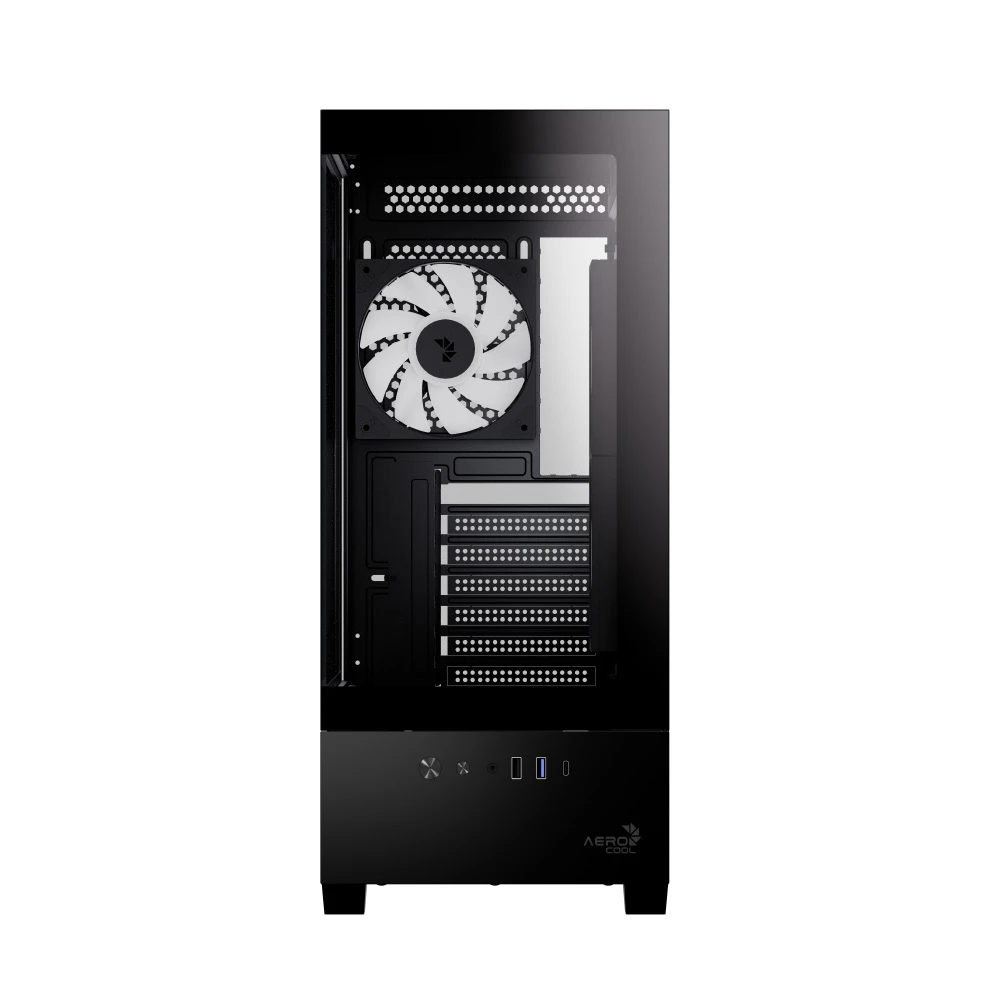 AeroCool кутия Case ATX - P500D Digi-G-BK-v1 - Digital Display, USB-C, 3 x 120 mm A-RGB