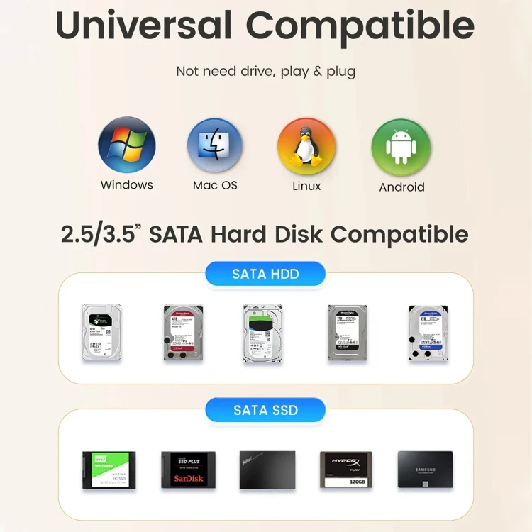 Orico докинг станция Storage - HDD/SSD Dock - 2.5/3.5 inch USB-C - DD18U3-EU-BK