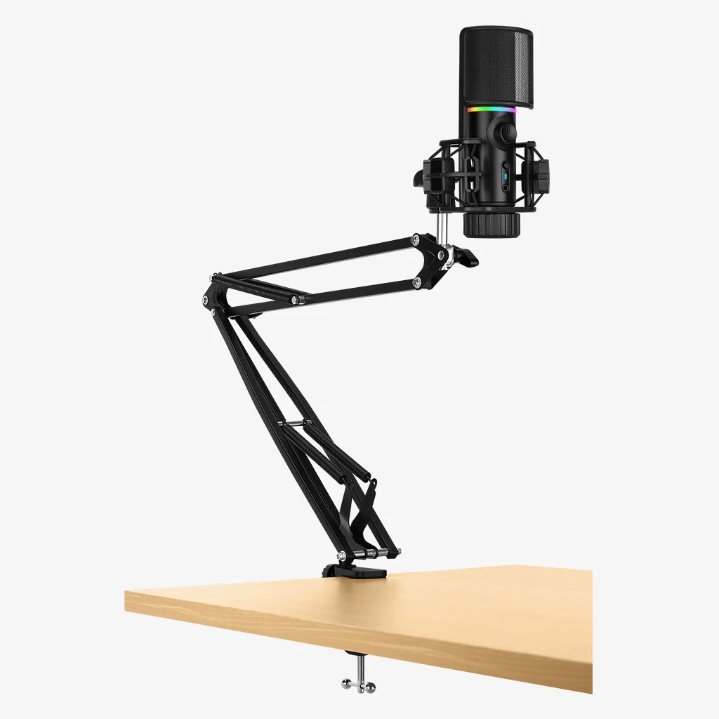 Streamplify професионален стрийминг микрофон със стойка Streaming Microphone With Mounting Arm RGB - MIC ARM - SPMC-MZ1C227.11