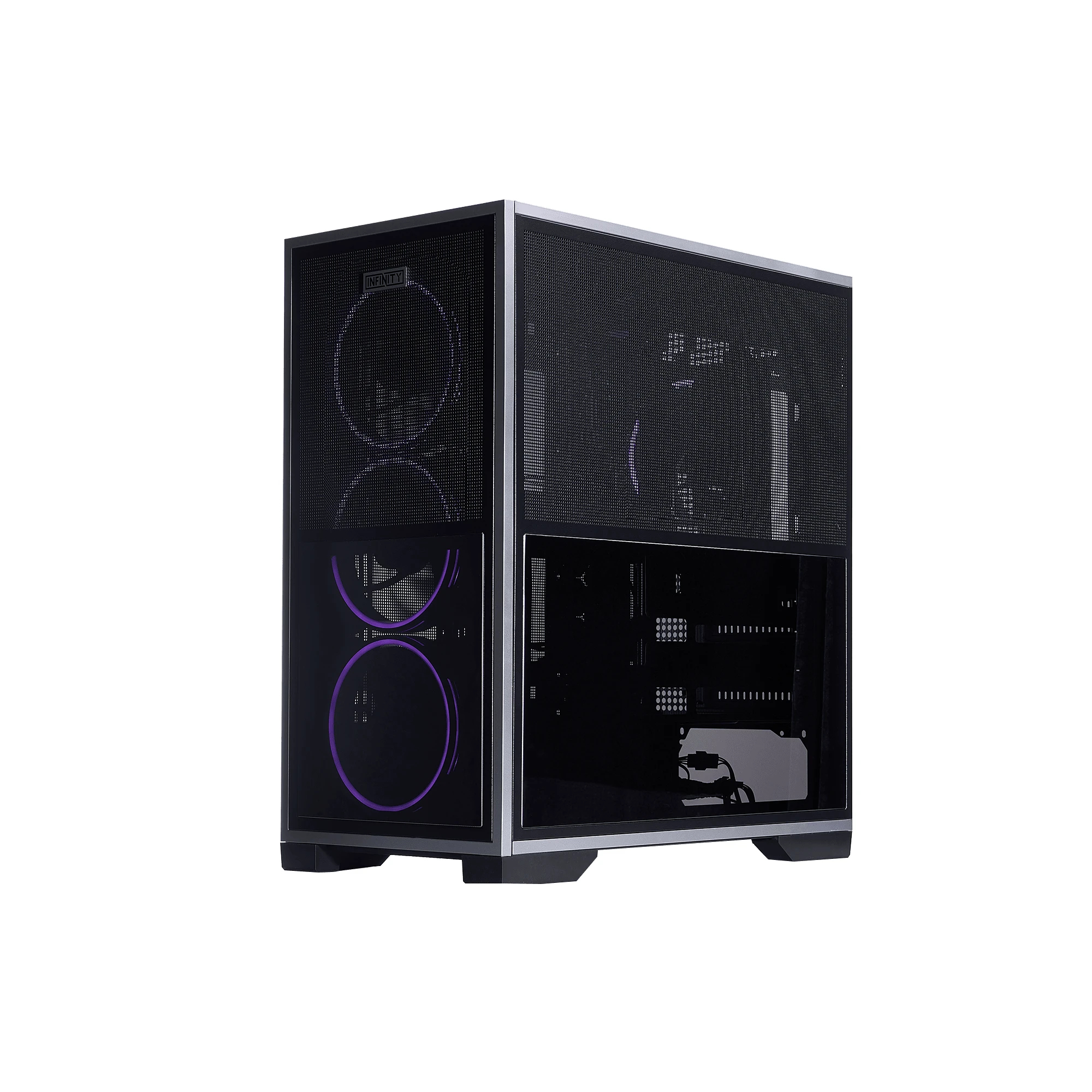 1stPlayer кутия Case EATX - IF8 Black - 4 x 140 mm A-RGB fans included, USB-C
