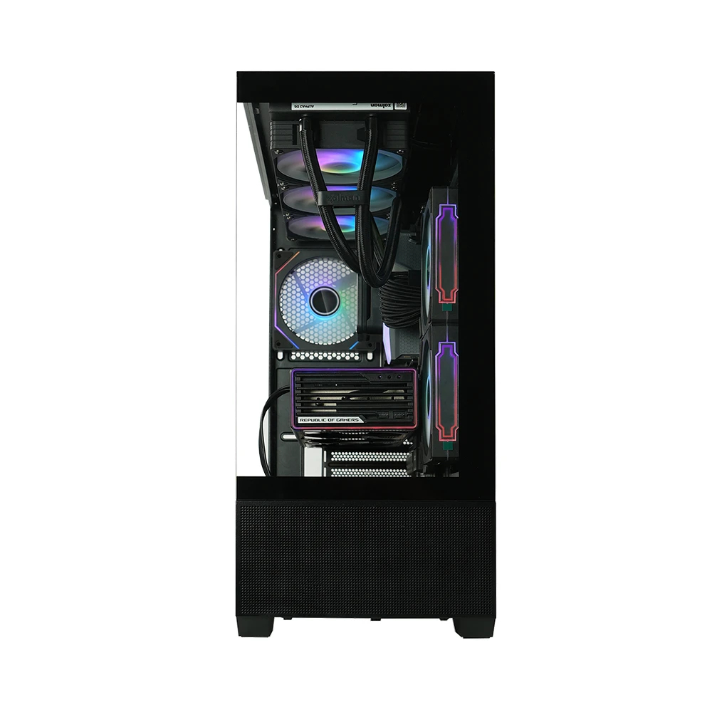 Zalman кутия Case ATX - Chronix BLACK V2 - 3 x 120 mm A-RGB, USB-C, Tempered Glass