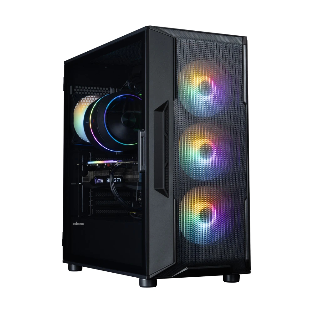 Zalman кутия Case ATX - I3 NEO V2 Black - RGB, Mesh