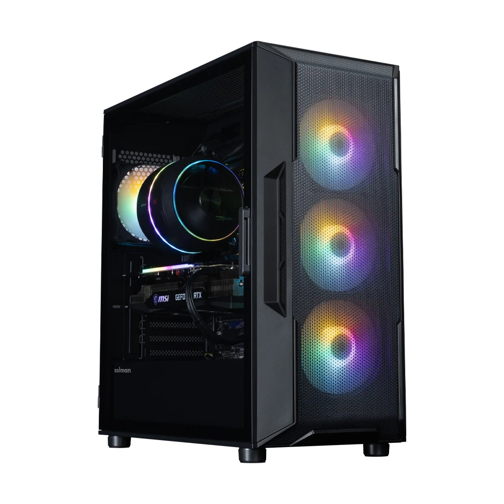 Zalman кутия Case ATX - I3 NEO V2 Black - RGB, Mesh