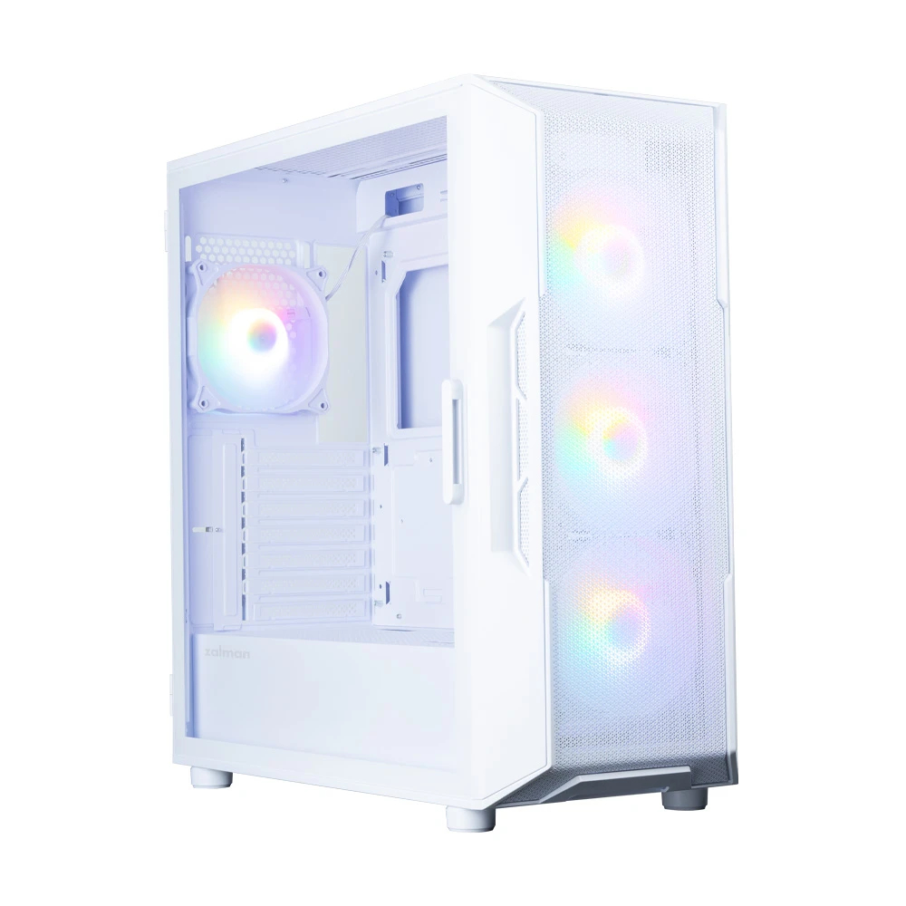 Zalman кутия Case ATX - I3 NEO V2 White - RGB, Mesh