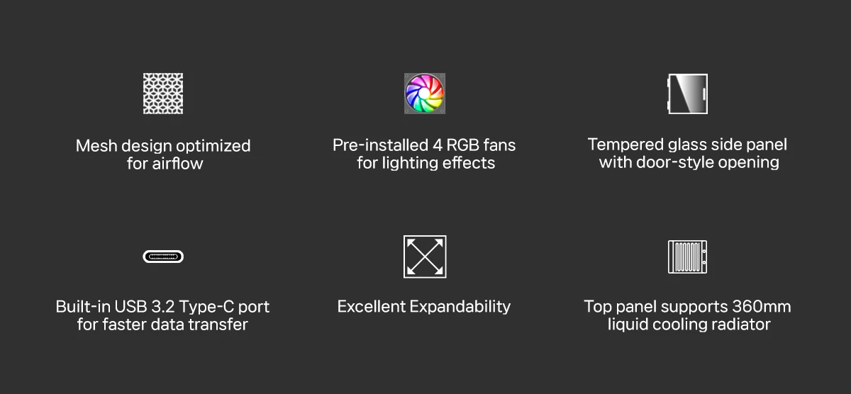 Zalman кутия Case ATX - I3 NEO V2 White - RGB, Mesh