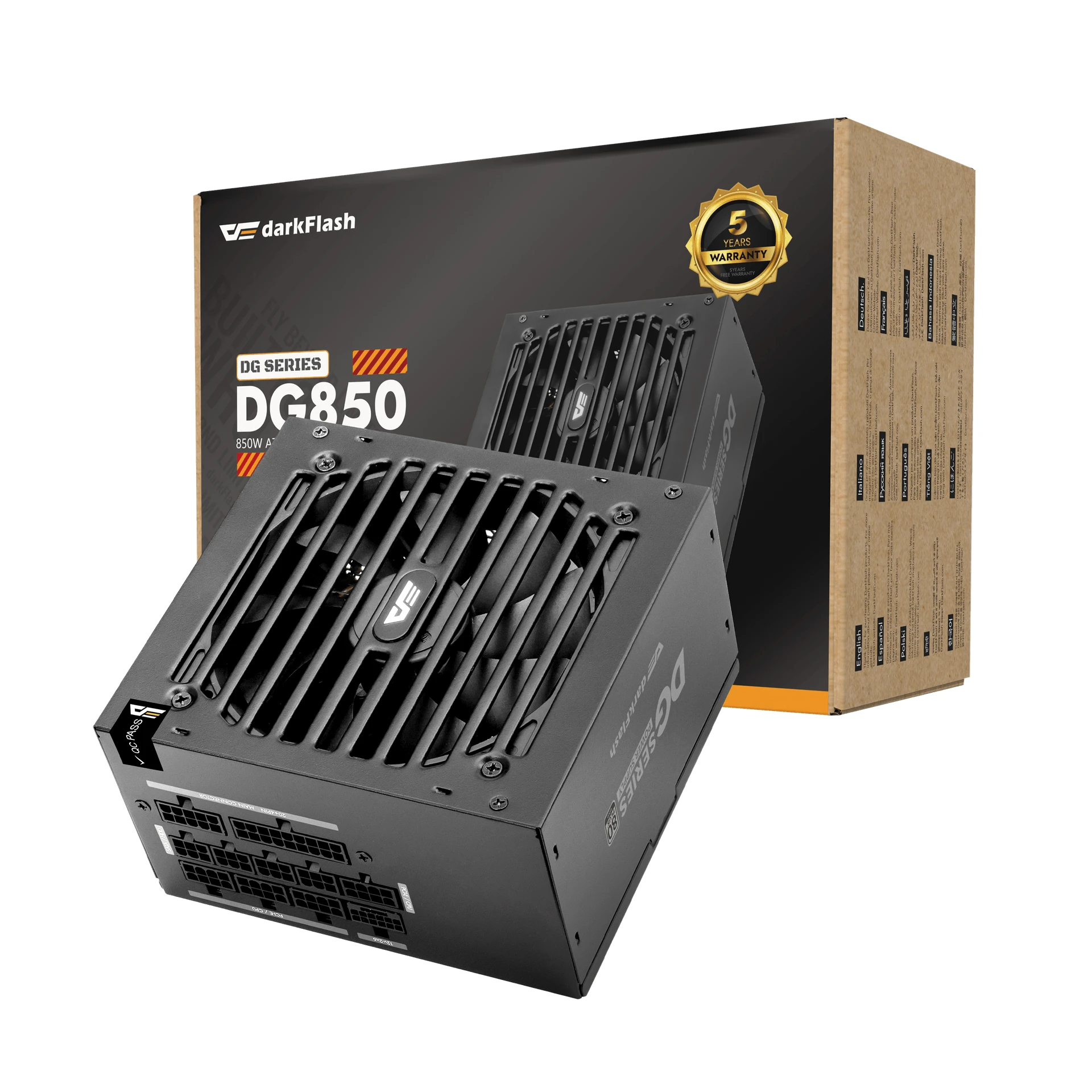 Darkflash захранване PSU ATX 3.1 850W Gold, Full Modular - DG850