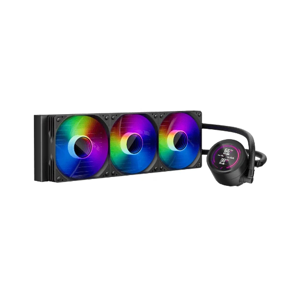 1stPlayer водно охлаждане Water Cooling 360mm - Thunderstorm TS4 360 Black - Digital Display, aRGB