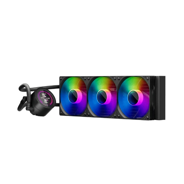 1stPlayer водно охлаждане Water Cooling 360mm - Thunderstorm TS4 360 Black - Digital Display, aRGB