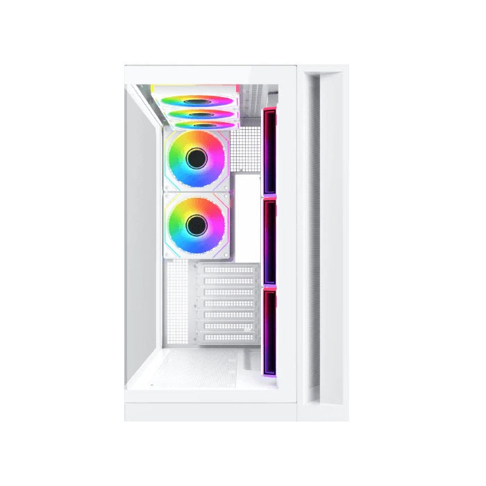 Xigmatek кутия Case ATX - Aqua 7 Arctic - 8 ARGB Fans, USB-C