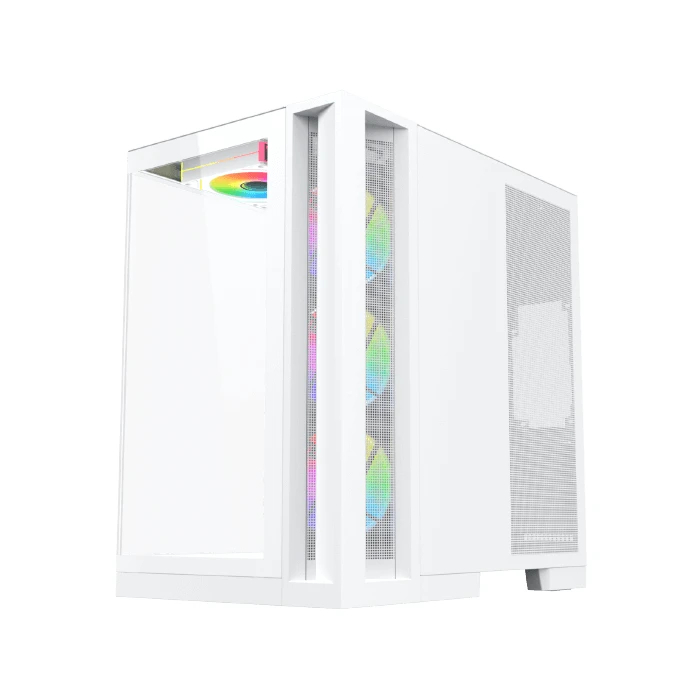 Xigmatek кутия Case ATX - Aqua 7 Arctic - 8 ARGB Fans, USB-C