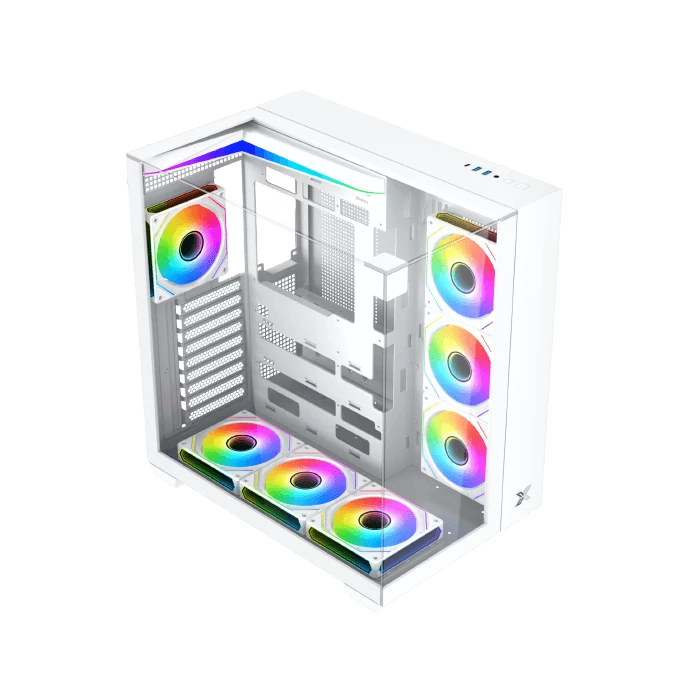 Xigmatek кутия Case ATX - Aqua V Arctic (H23A) - 7 ARGB Fans