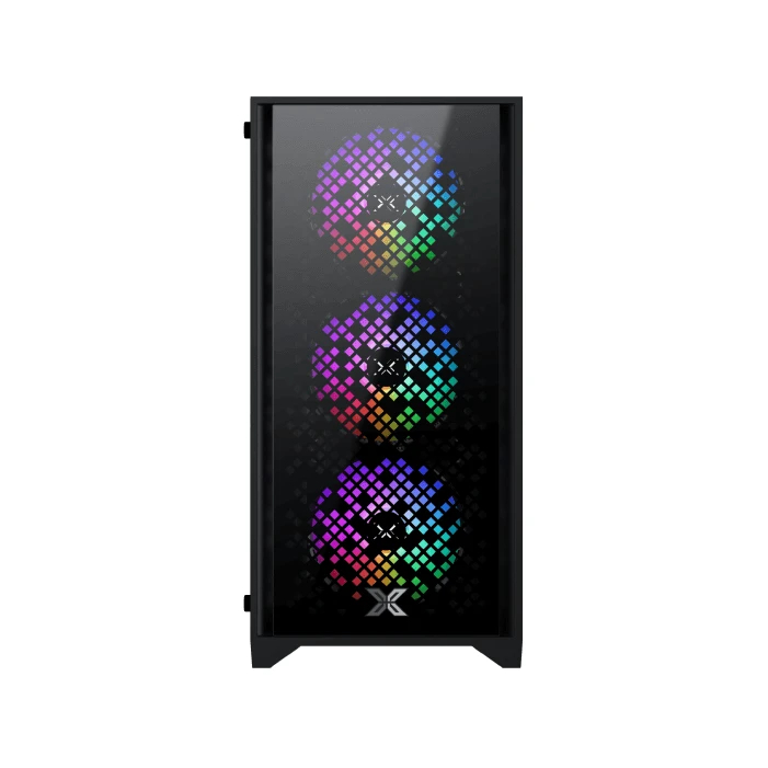 Xigmatek кутия Case mATX - NYX II - 4 RGB Fans