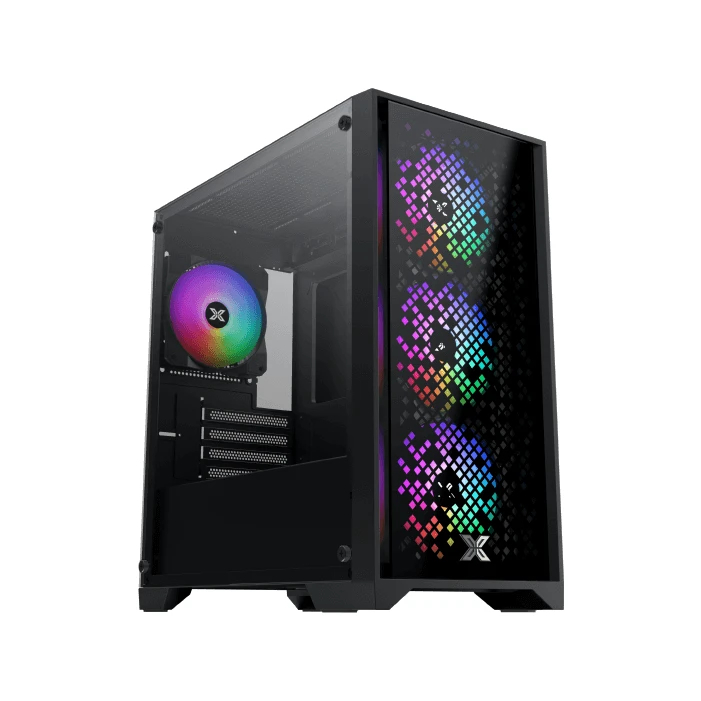 Xigmatek кутия Case mATX - NYX II - 4 RGB Fans