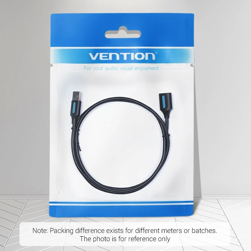 Vention Кабел USB 3.0 Extension AM / AF - 0.5M Black - CBHBD
